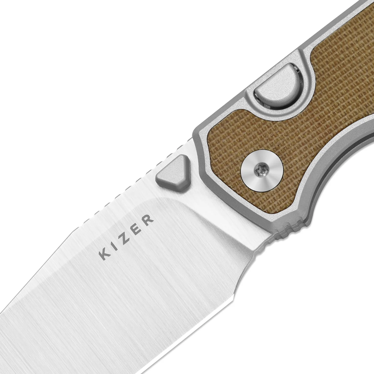 Wharning | Kizer Button Liner Lock™ | WHARNCLIFF | S45VN | KizerB™ 3738A1 - Image 6