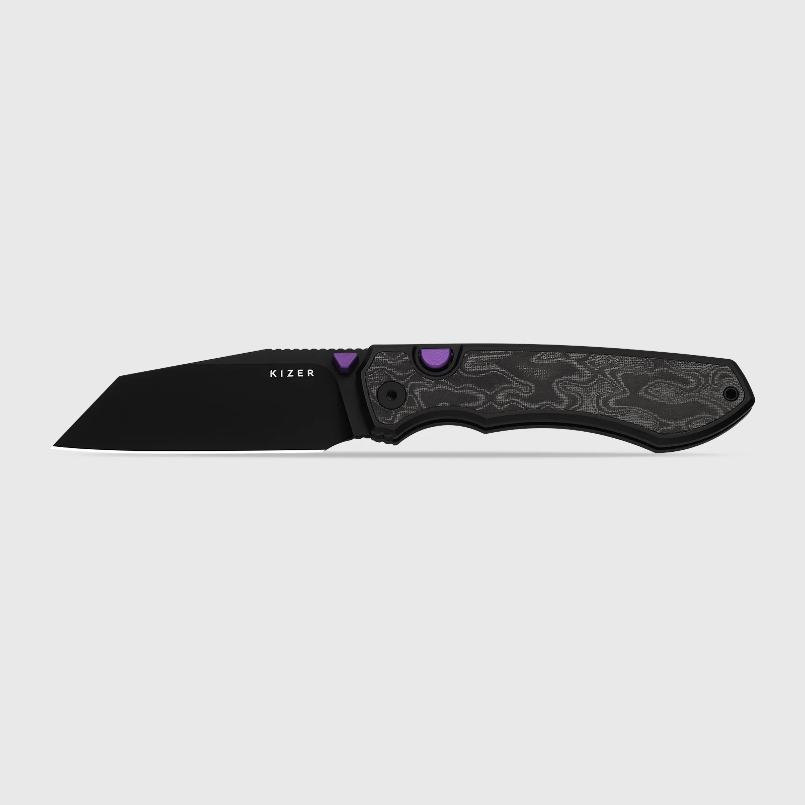 Wharning | Kizer Button Liner Lock™ | WHARNCLIFF | S45VN | KizerB™ 3738A2