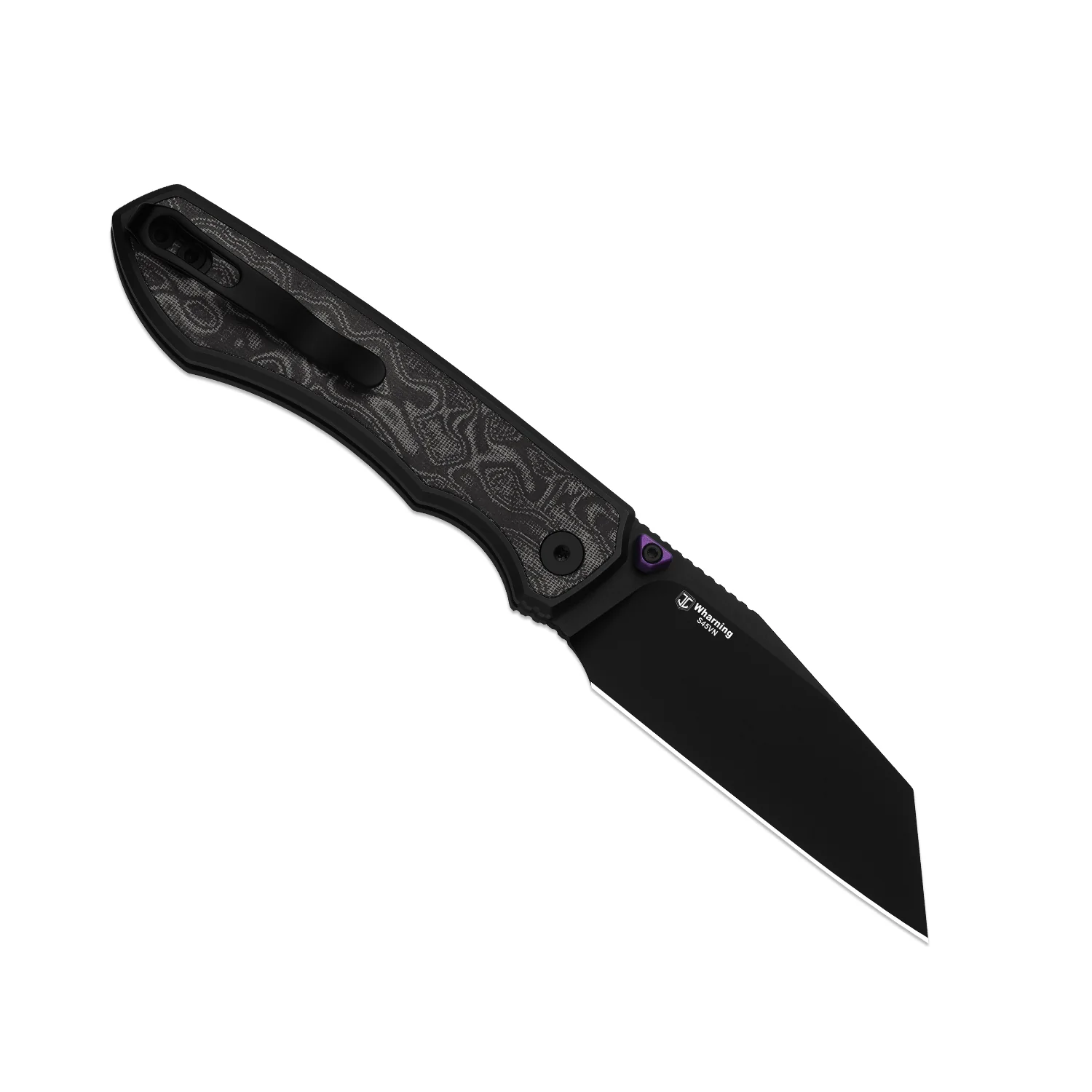 Wharning | Kizer Button Liner Lock™ | WHARNCLIFF | S45VN | KizerB™ 3738A2 - Image 3