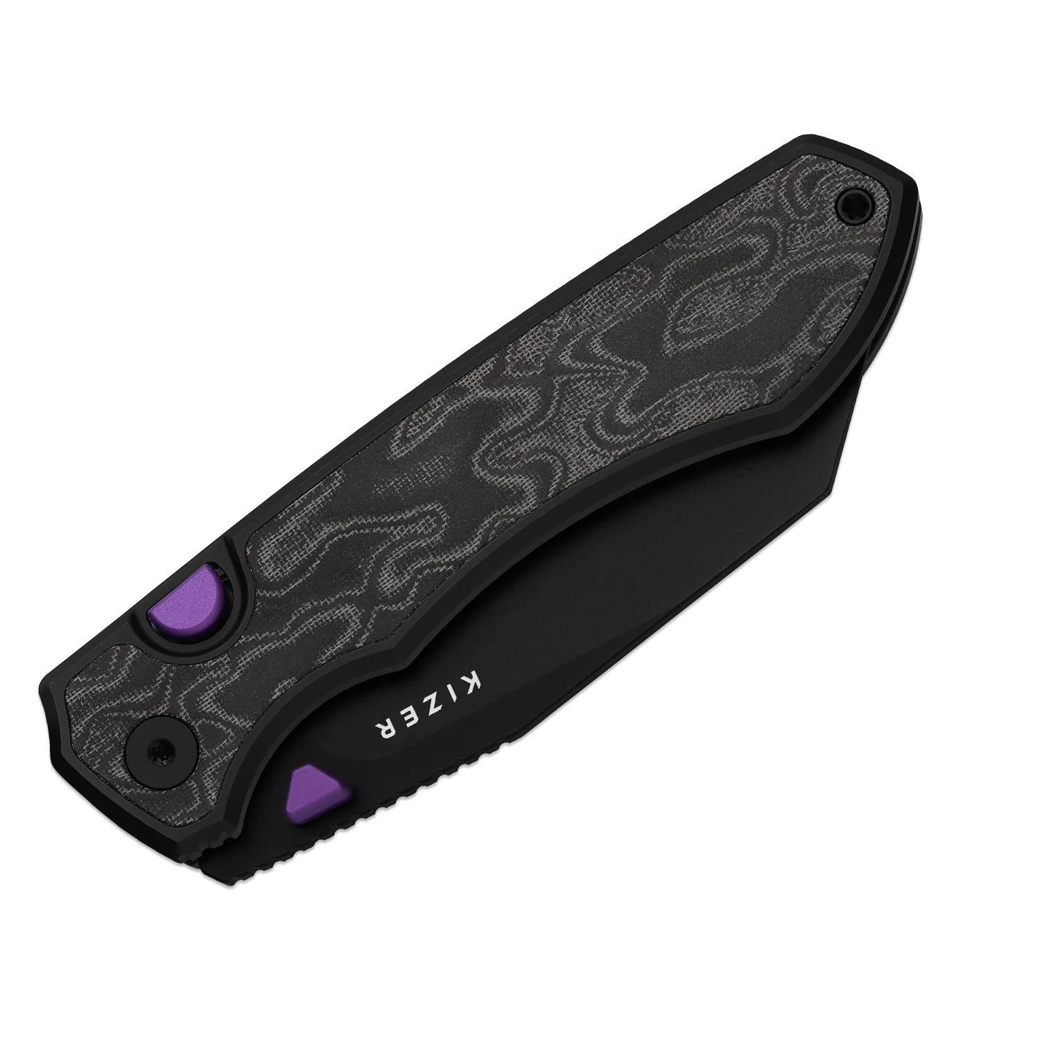 Wharning | Kizer Button Liner Lock™ | WHARNCLIFF | S45VN | KizerB™ 3738A2 - Image 5