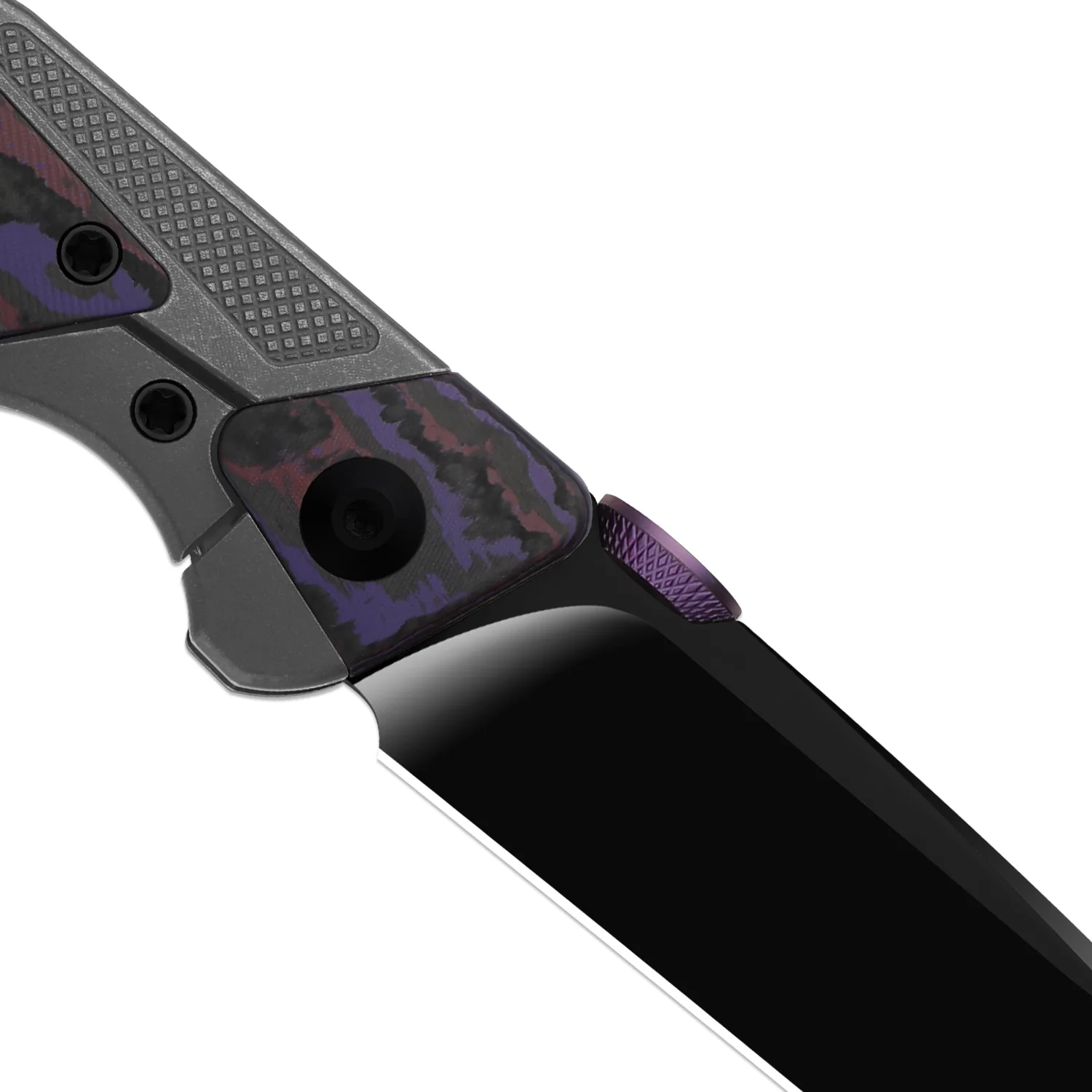 Sable Chief | K390 | Polished DLC Ultra | Titanium & FatCarbon Purple Haze | KizerB™ 3745A2 - Image 7