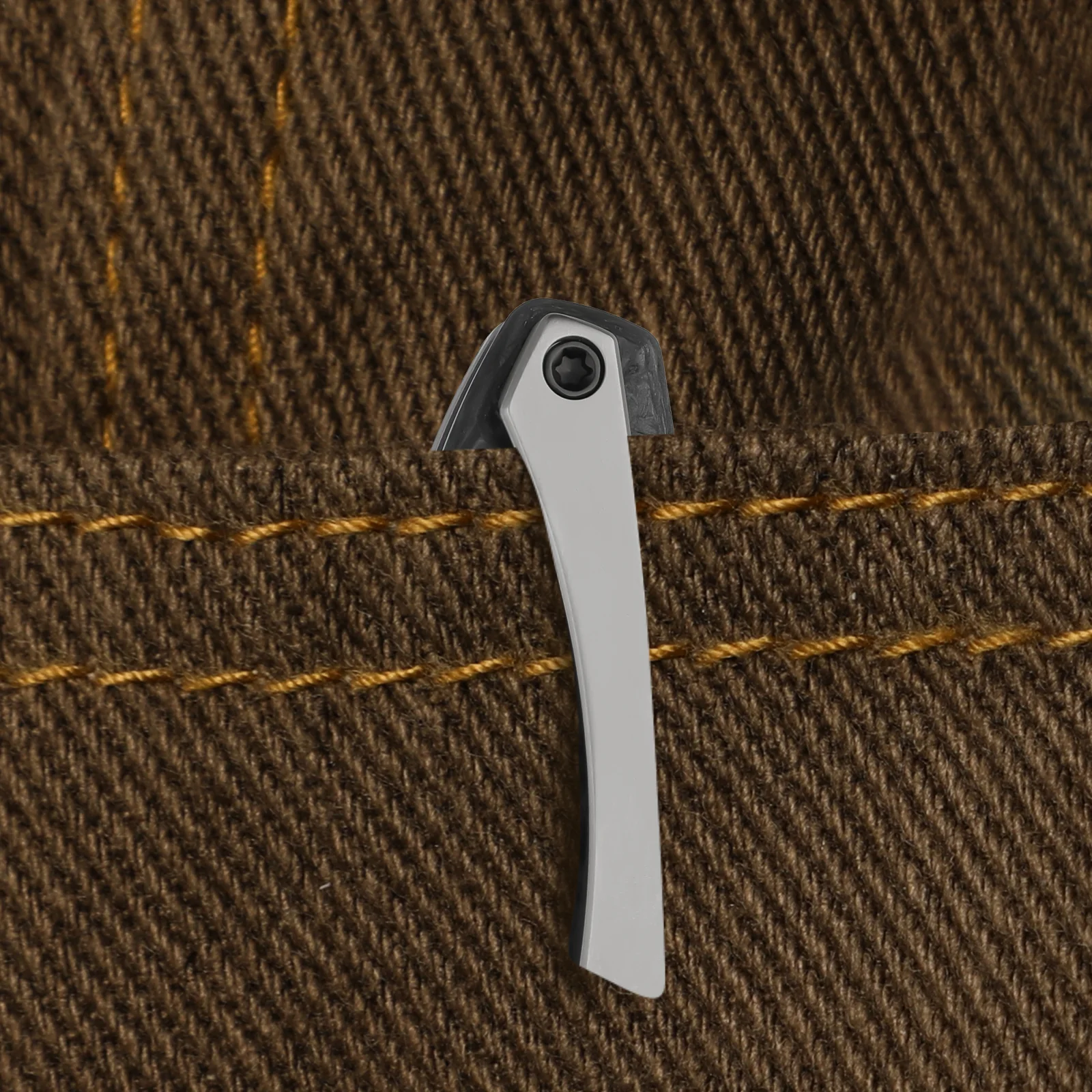 Shrike | S45VN | Titanium & Carbon Fiber | Front Flipper | KizerB™ 3746A1 - Image 17
