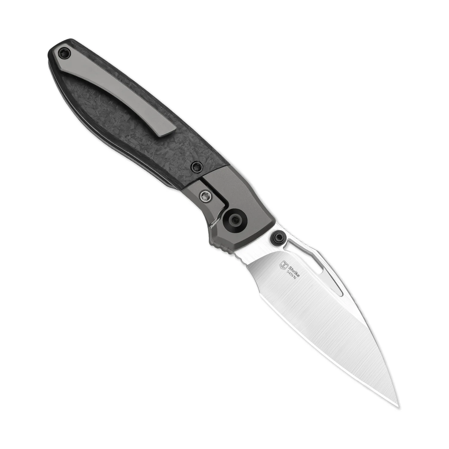 Shrike | S45VN | Titanium & Carbon Fiber | Front Flipper | KizerB™ 3746A1 - Image 4