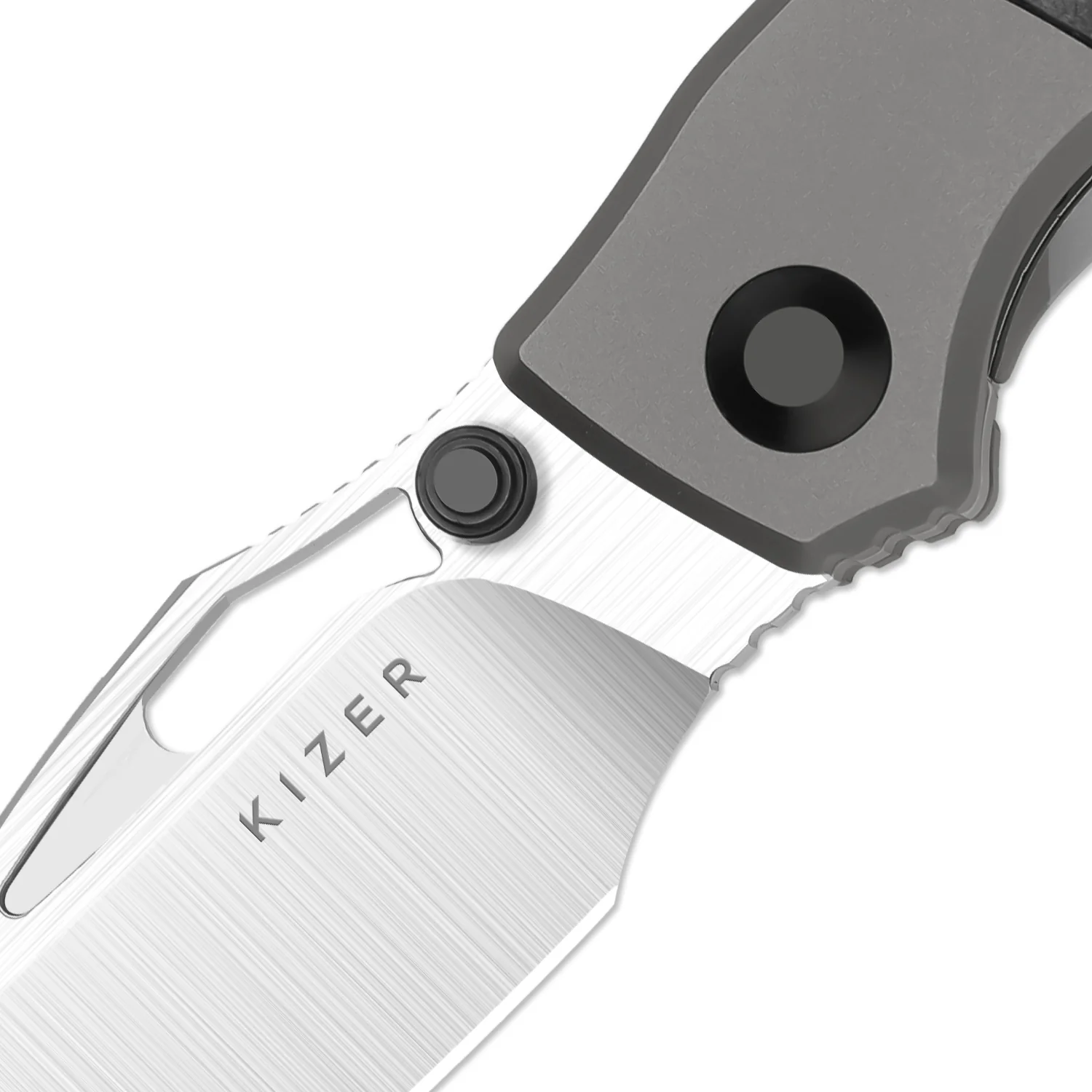 Shrike | S45VN | Titanium & Carbon Fiber | Front Flipper | KizerB™ 3746A1 - Image 7