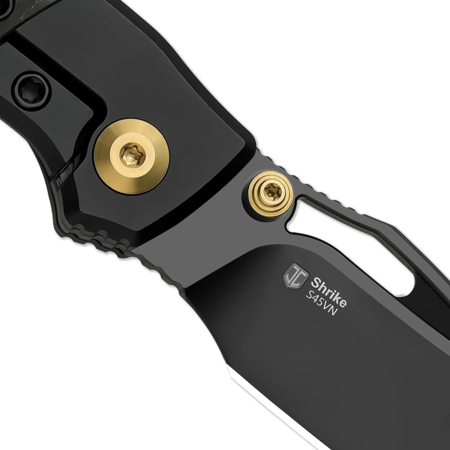 Shrike | S45VN | Titanium & Fat Carbon Camo Gold | Matte DLC Ultra | Front Flipper | KizerB™ 3746A2 - Image 8