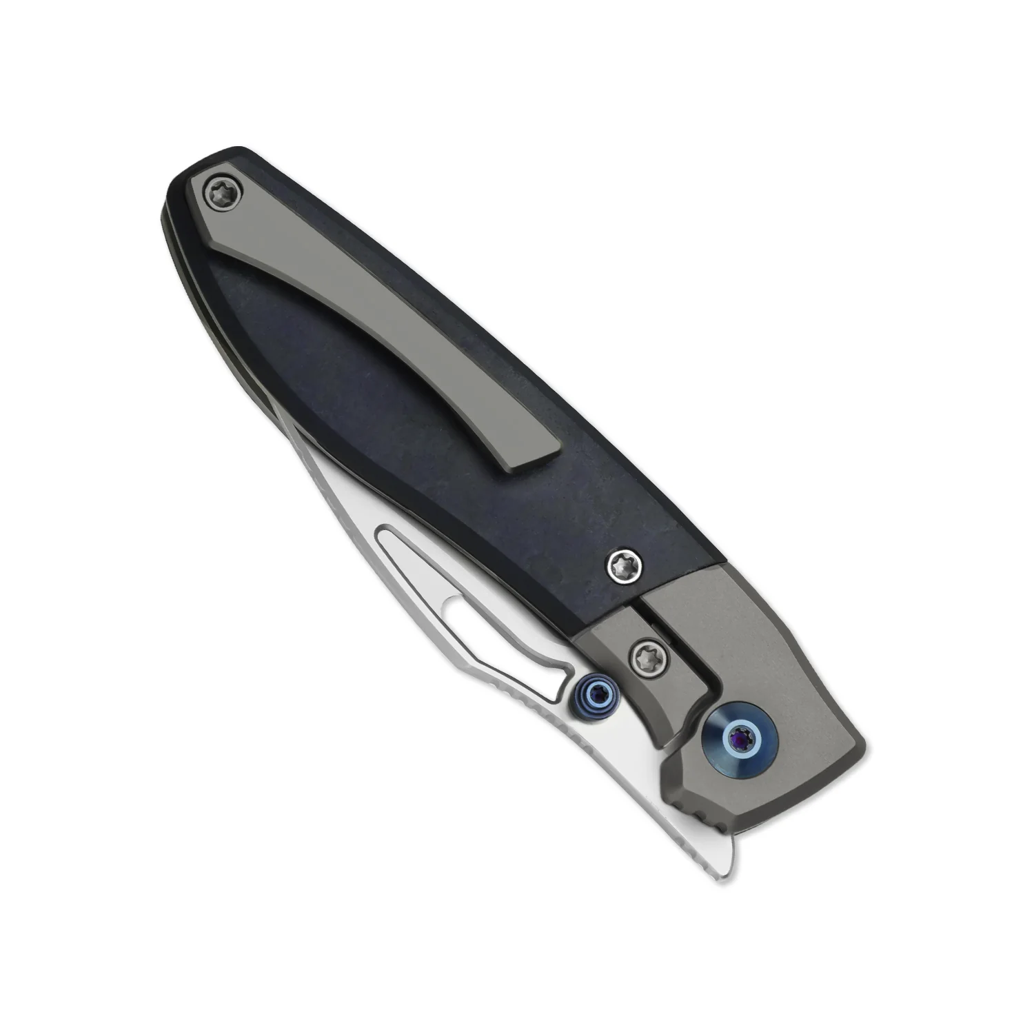 Shrike | S45VN | Titanium & Richlite | Front Flipper | KizerB™ 3746A3 - Image 6