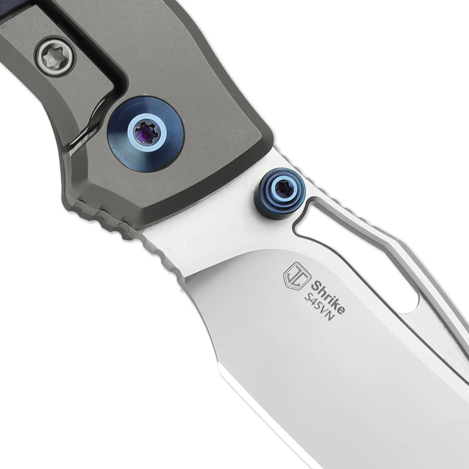 Shrike | S45VN | Titanium & Richlite | Front Flipper | KizerB™ 3746A3 - Image 8