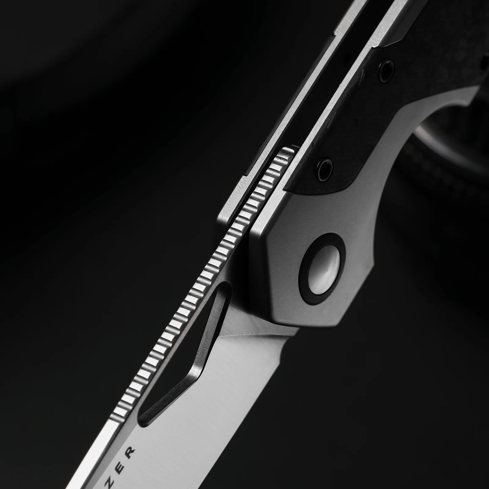 Serpentine | Jonathan Styles | M390 | Thumb Hole & Front Flipper | Frame Lock | KizerB™ 3759FDA3 - Image 12