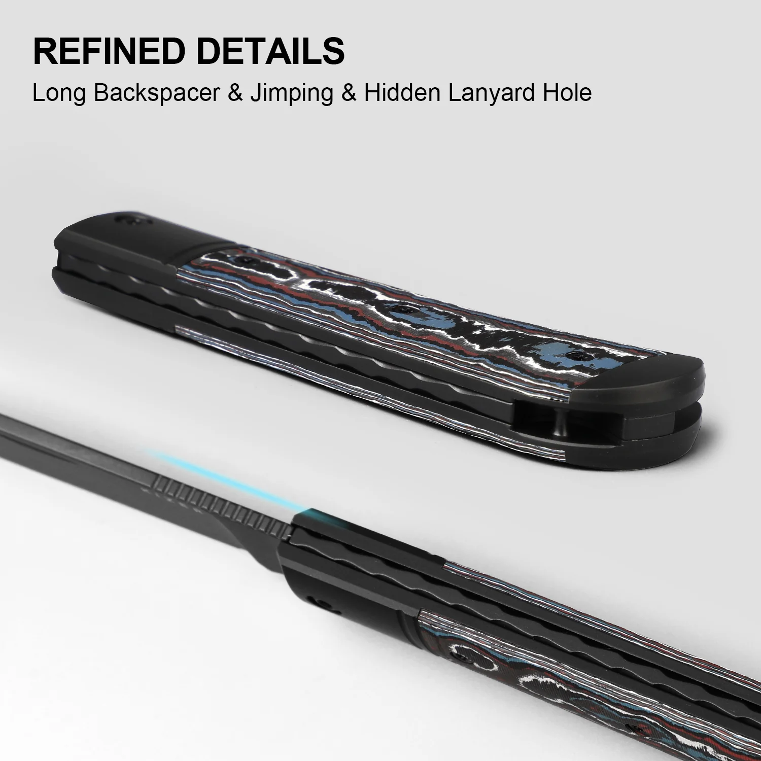 Trestle D | Ultra DLC | S90V | Aluminum & Fat Carbon | Slip Joint | KizerB™ 3760A1 - Image 11