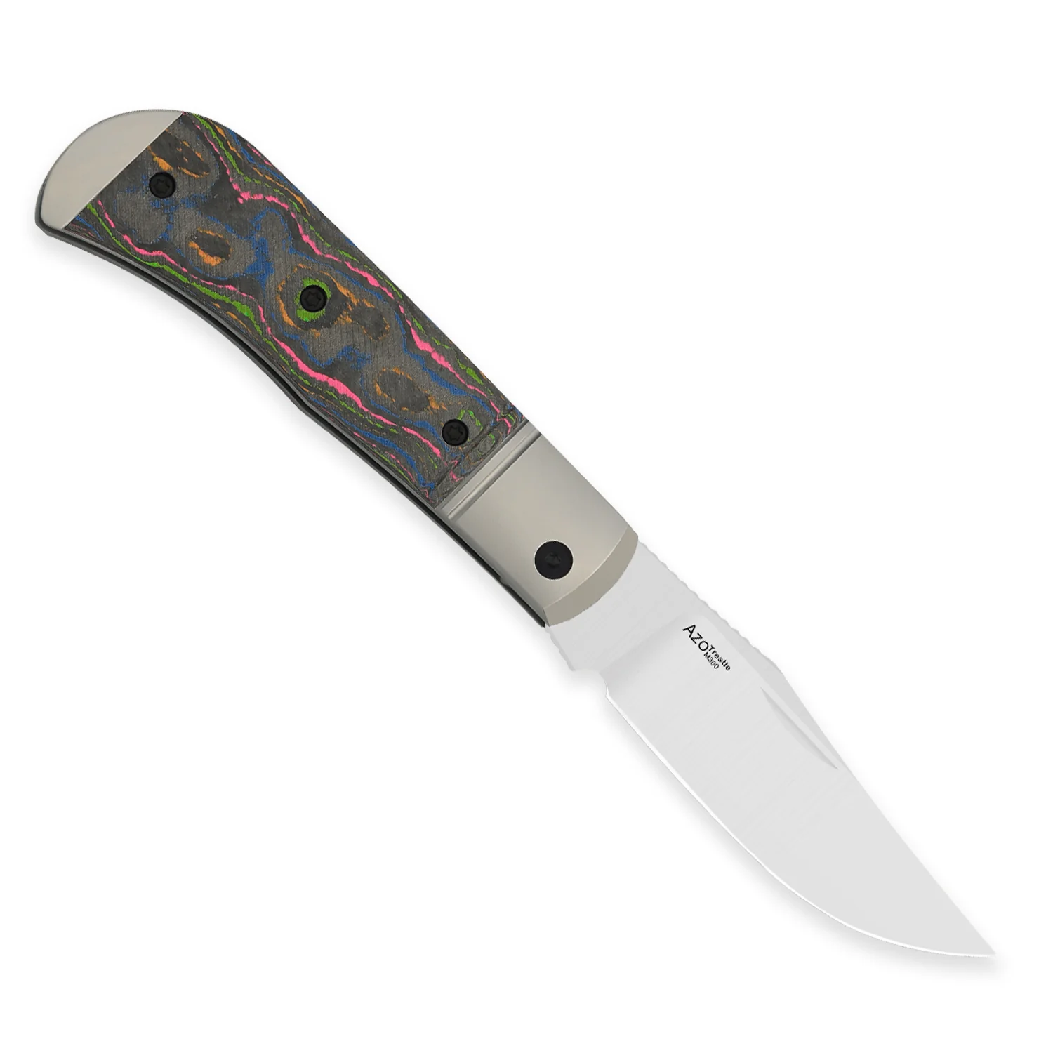 Trestle | M390 | Titanium & Camo 80s | KizerB™ 3761A2 - Image 3