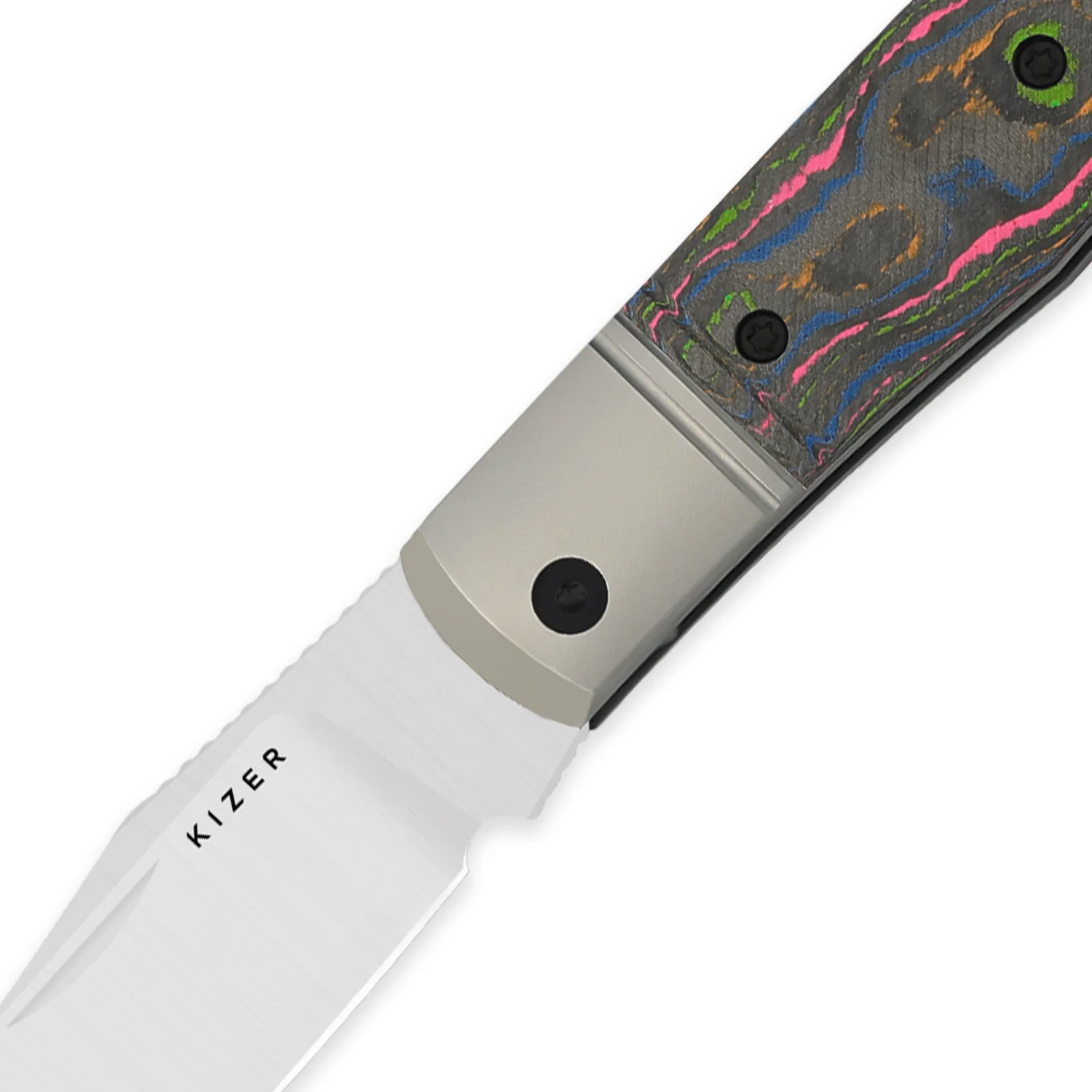 Trestle | M390 | Titanium & Camo 80s | KizerB™ 3761A2 - Image 4