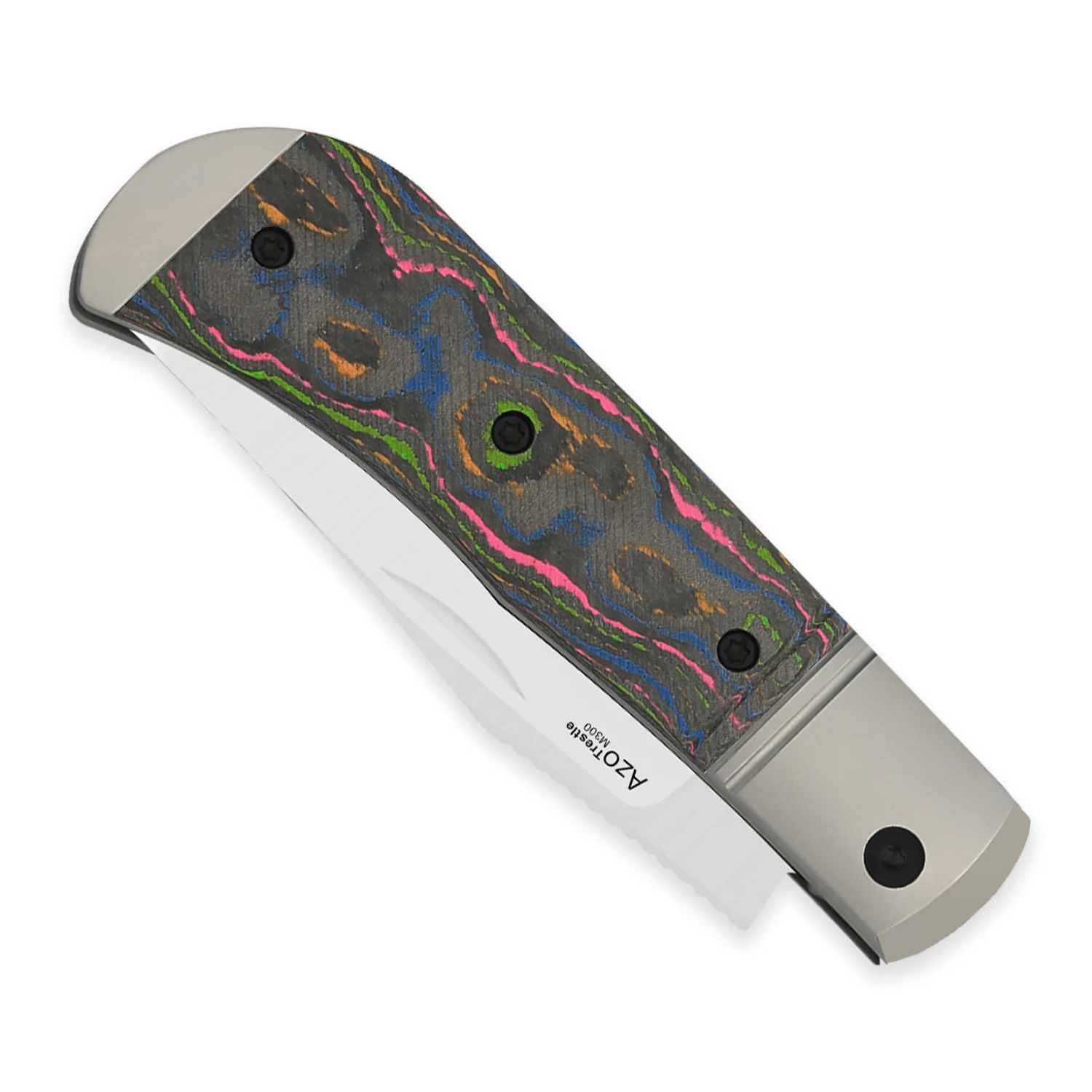 Trestle | M390 | Titanium & Camo 80s | KizerB™ 3761A2 - Image 6
