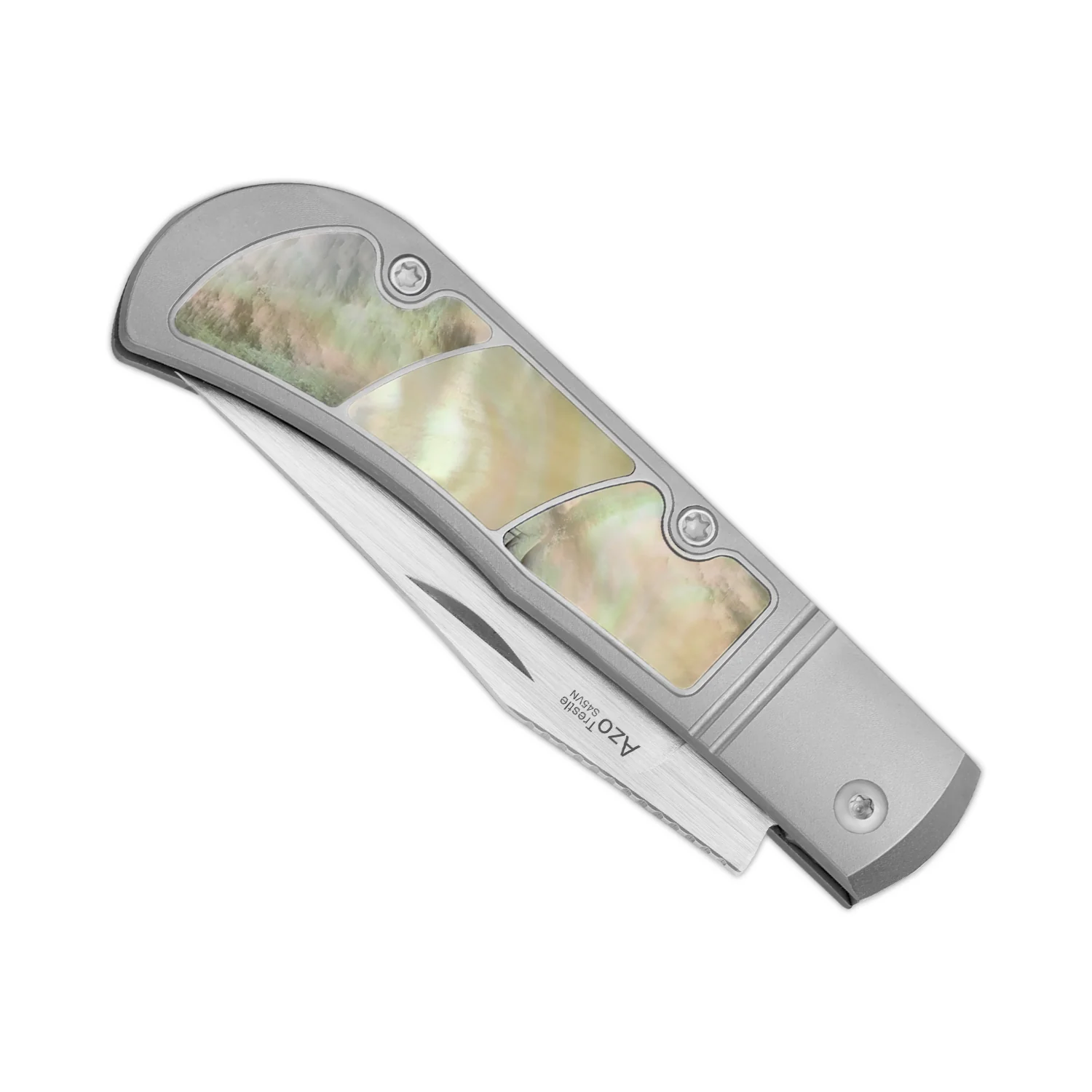 Trestle | S45VN | Titanium & Mother of Pearl | KizerB™ 3761A3 - Image 8