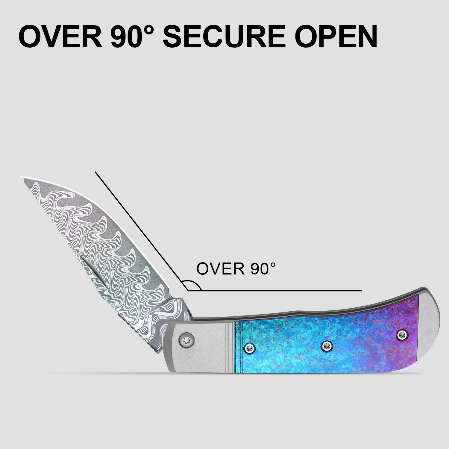 Trestle | Damascus | Aluminum & Crystallized Titanium | KizerB™ 3761A4 | Limited - Image 12