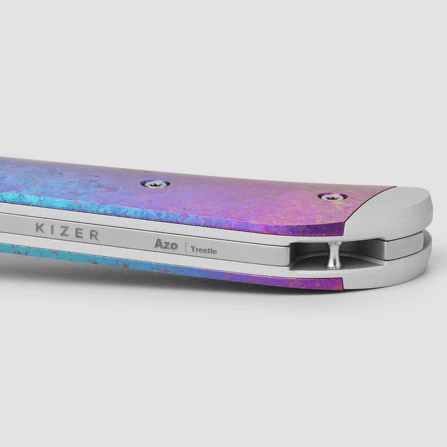 Trestle | Damascus | Aluminum & Crystallized Titanium | KizerB™ 3761A4 | Limited - Image 13