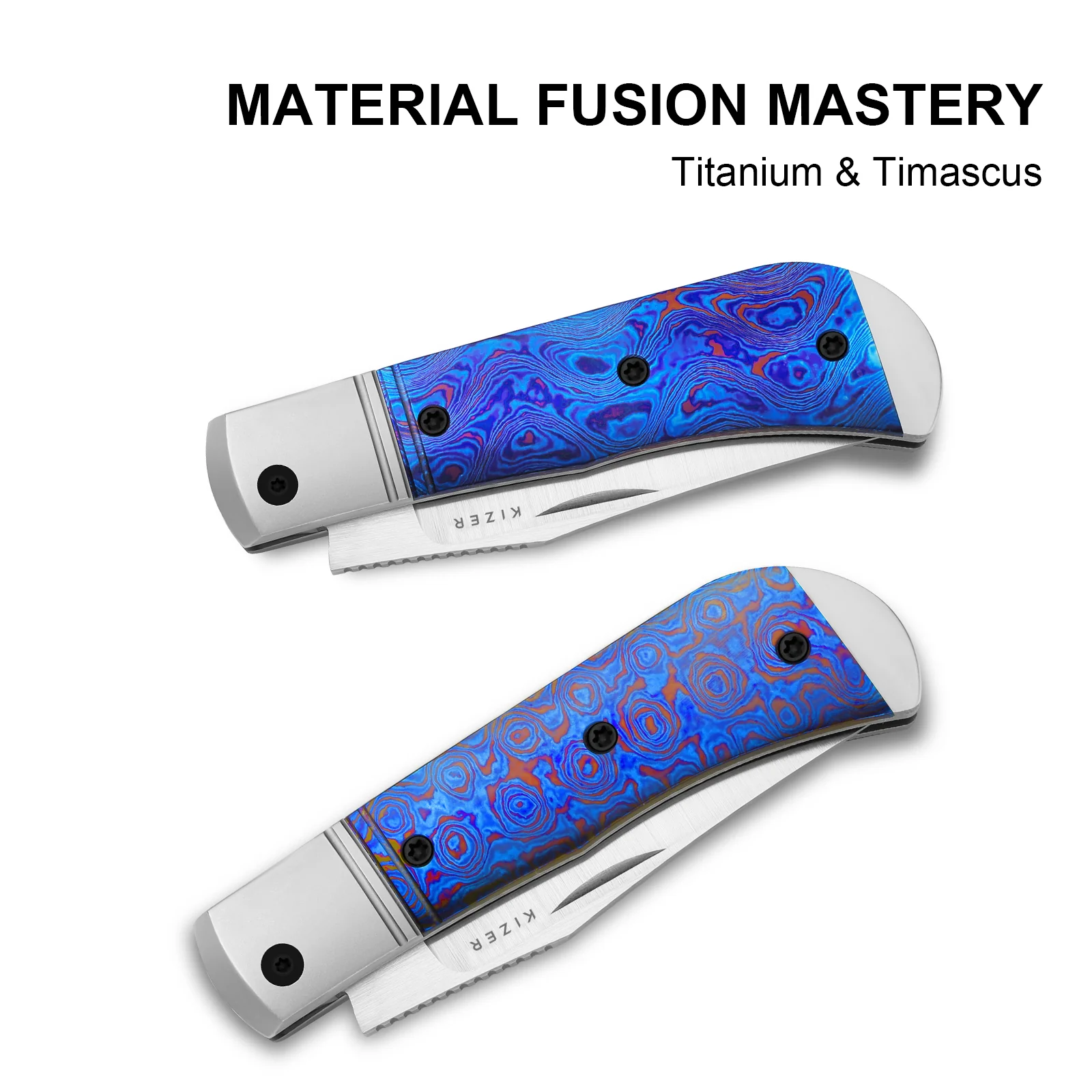 Trestle | S45VN | Titanium & Timascus | KizerB™ 3761A5 | Limited - Image 11