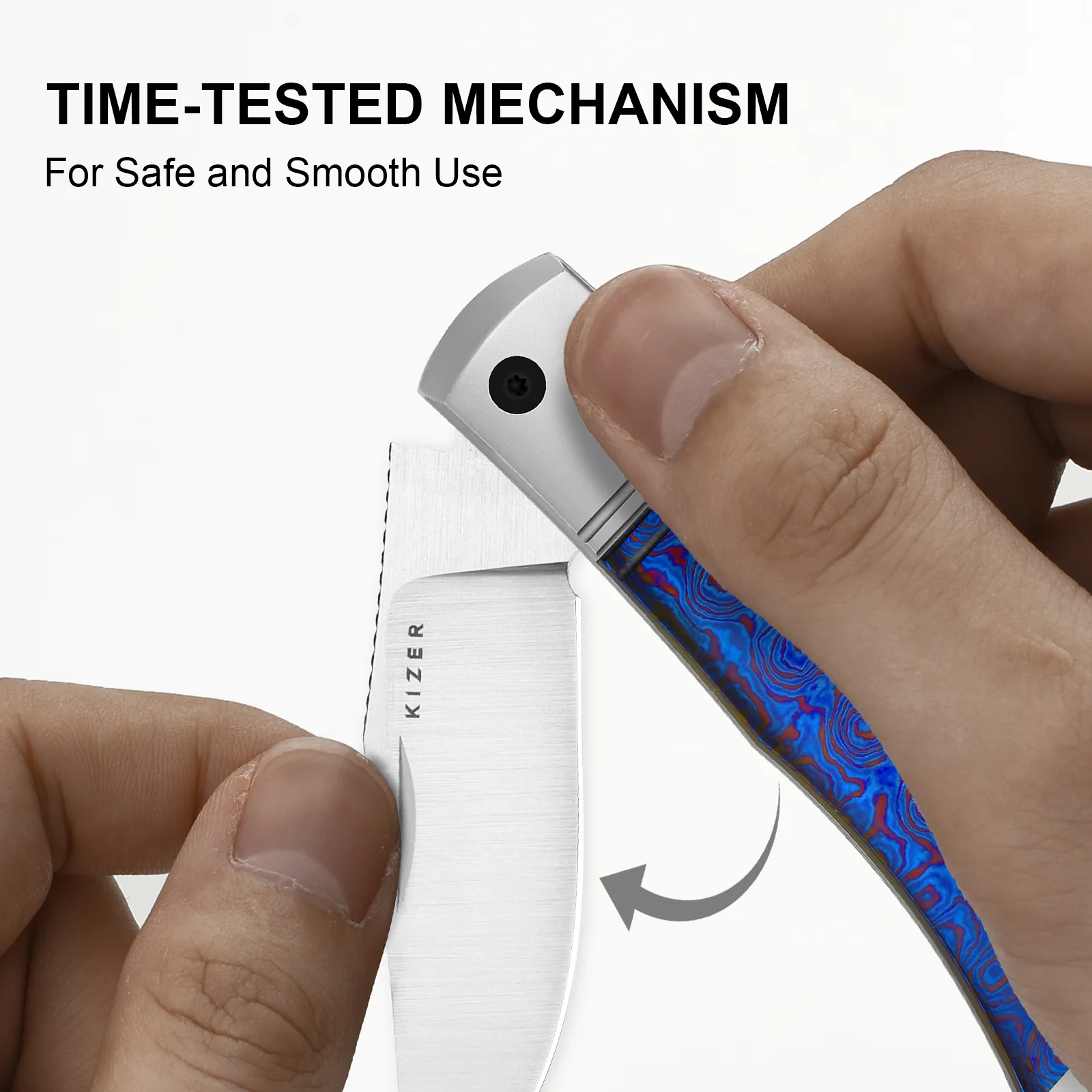 Trestle | S45VN | Titanium & Timascus | KizerB™ 3761A5 | Limited - Image 15