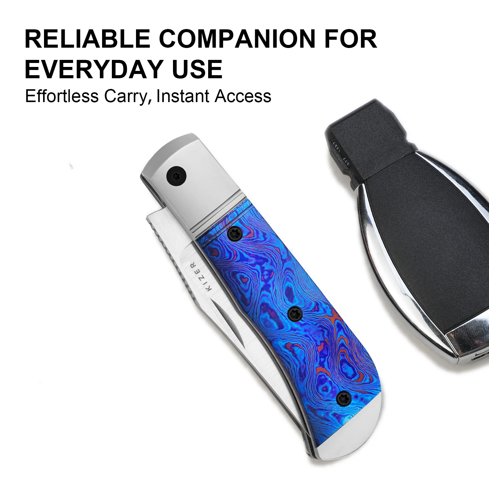 Trestle | M390 | Titanium & Timascus | KizerB™ 3761A6 | Limited - Image 15