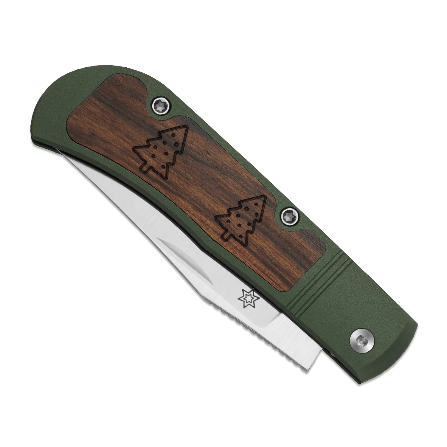 Christmas | Trestle | S45VN | Aluminum & Mkuruti Wood | KizerB™ 3761MC1 | Limited - Image 6