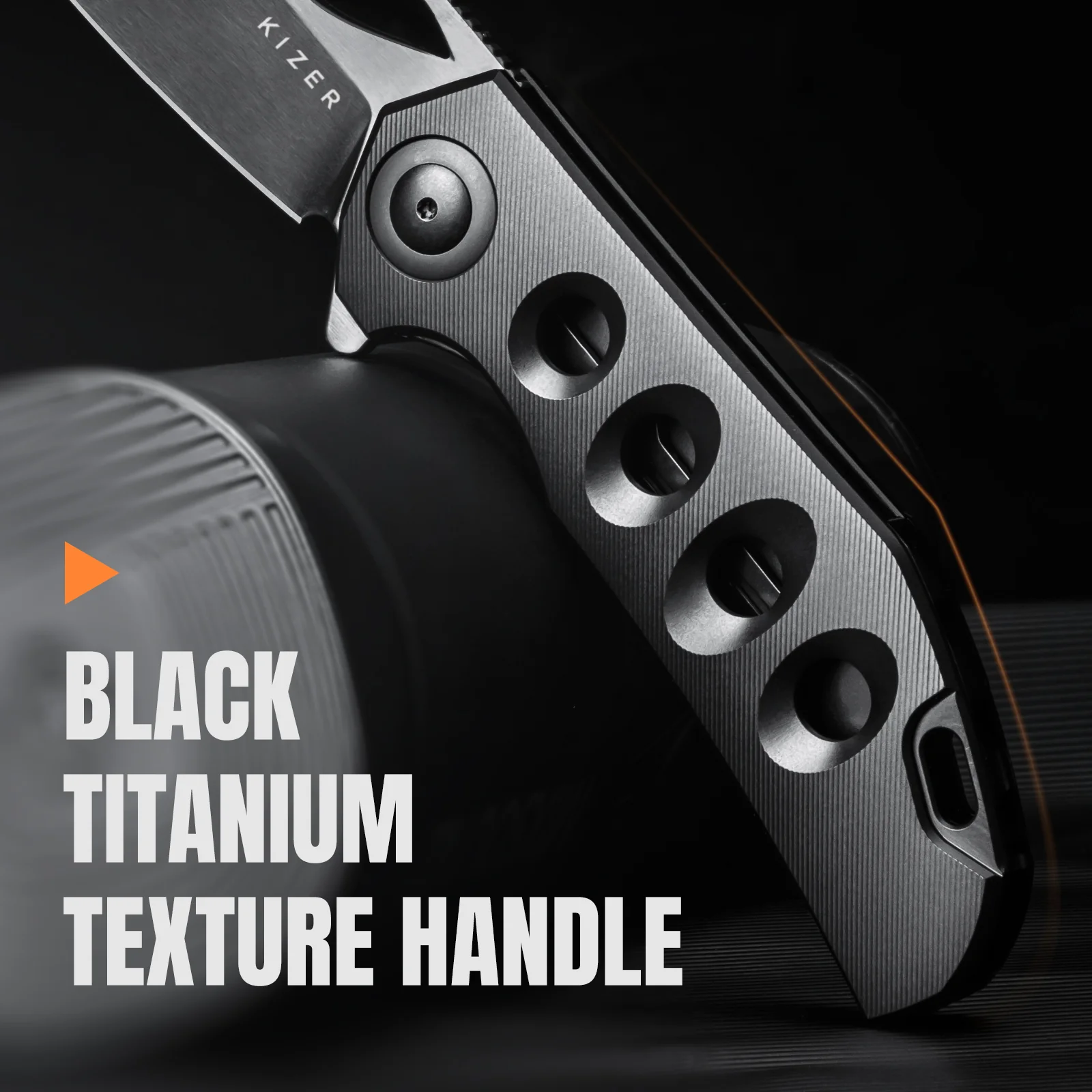 Hawk | M390 Polished DLC | Titanium | KizerB™ 4683A1 - Image 12