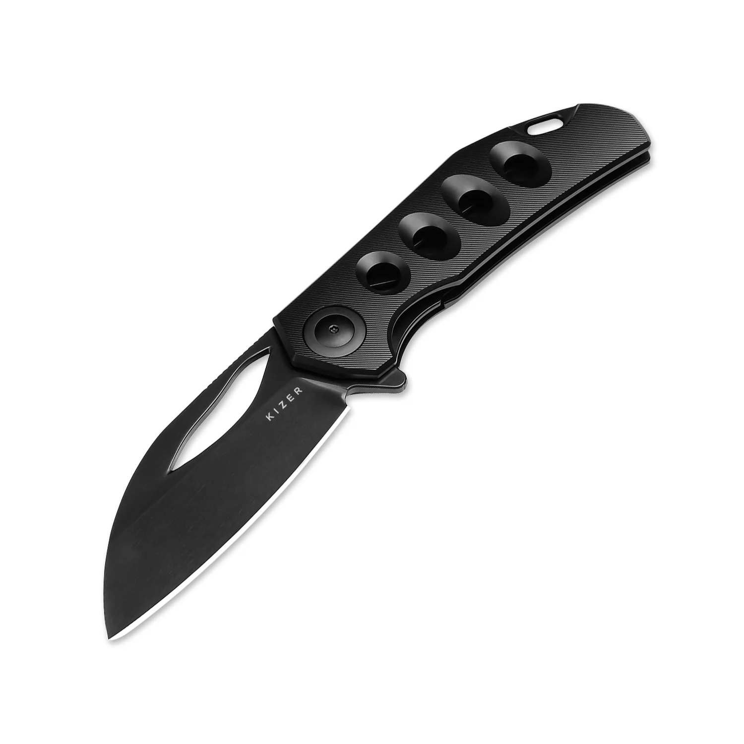 Hawk | M390 Polished DLC | Titanium | KizerB™ 4683A1 - Image 3