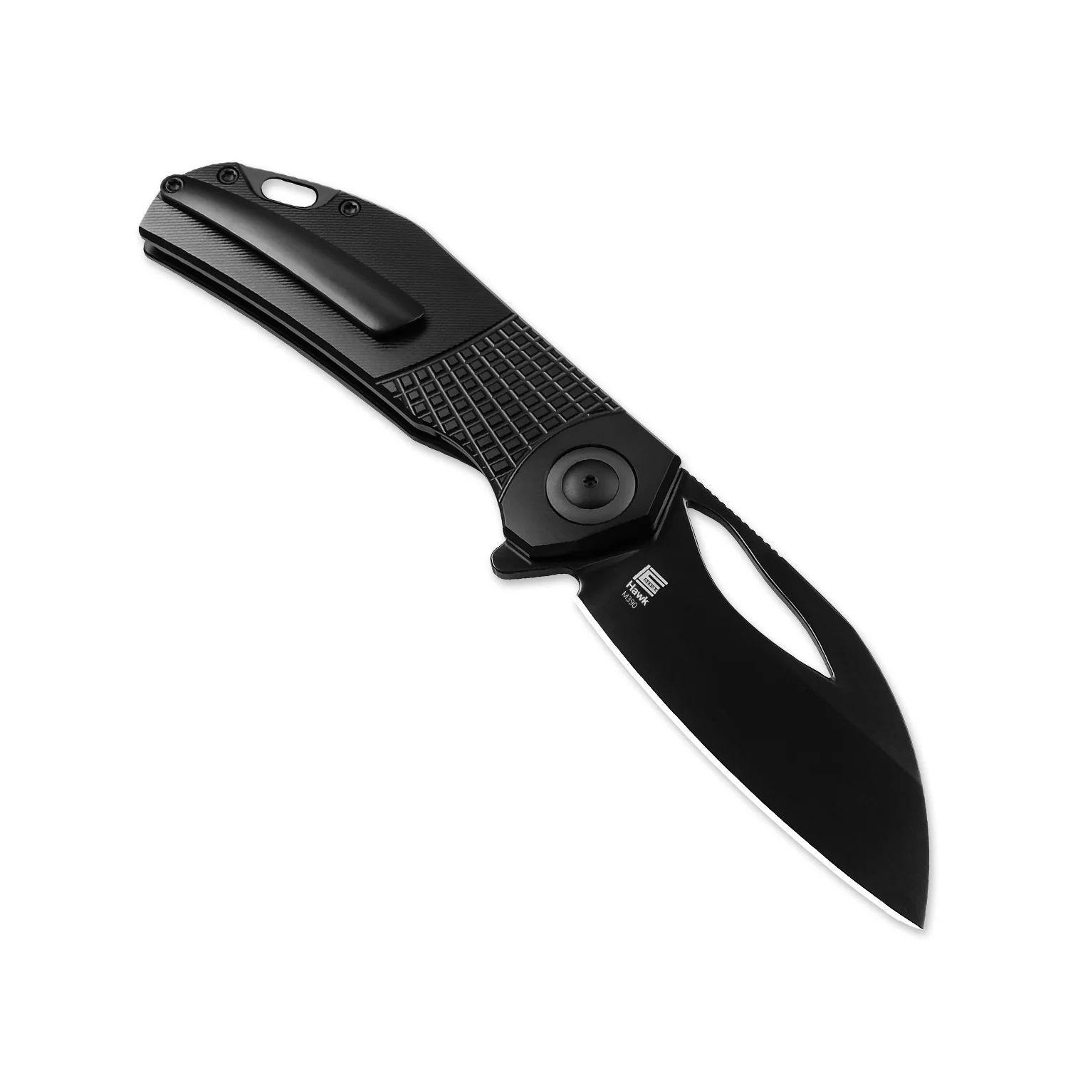 Hawk | M390 Polished DLC | Titanium | KizerB™ 4683A1 - Image 4