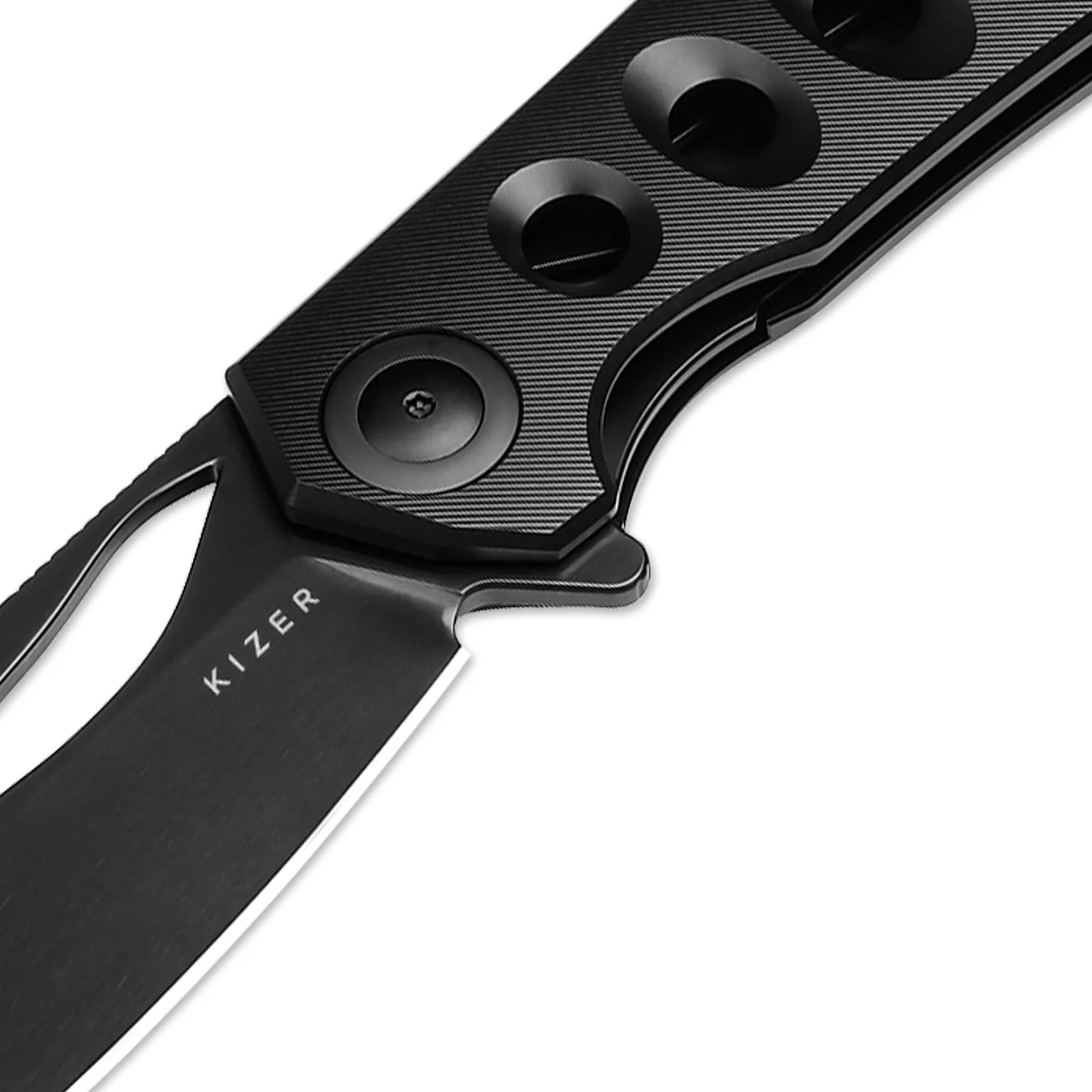 Hawk | M390 Polished DLC | Titanium | KizerB™ 4683A1 - Image 7