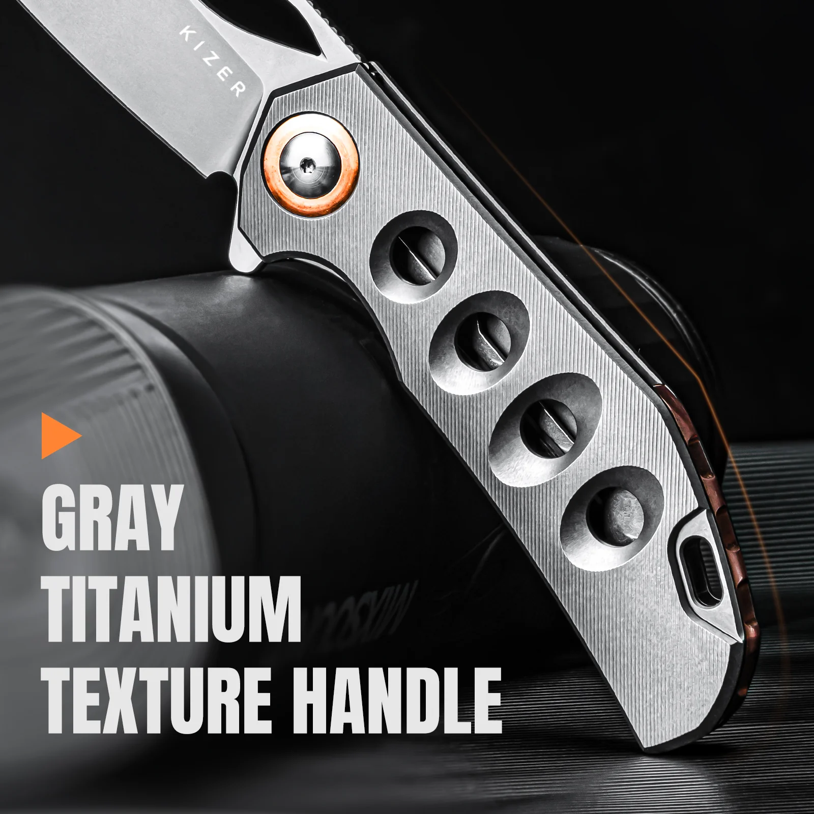 Hawk | S45VN | Titanium | KizerB™ 4683A2 - Image 12