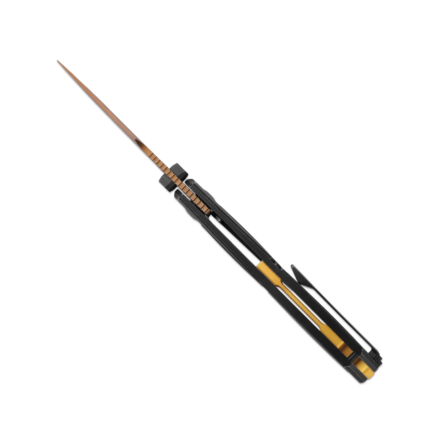 Feweed XL | S90V | Harpoon Blade | Titanium & Camo Carbon Shipwreck|KizerB™ 4694A3 - Image 5