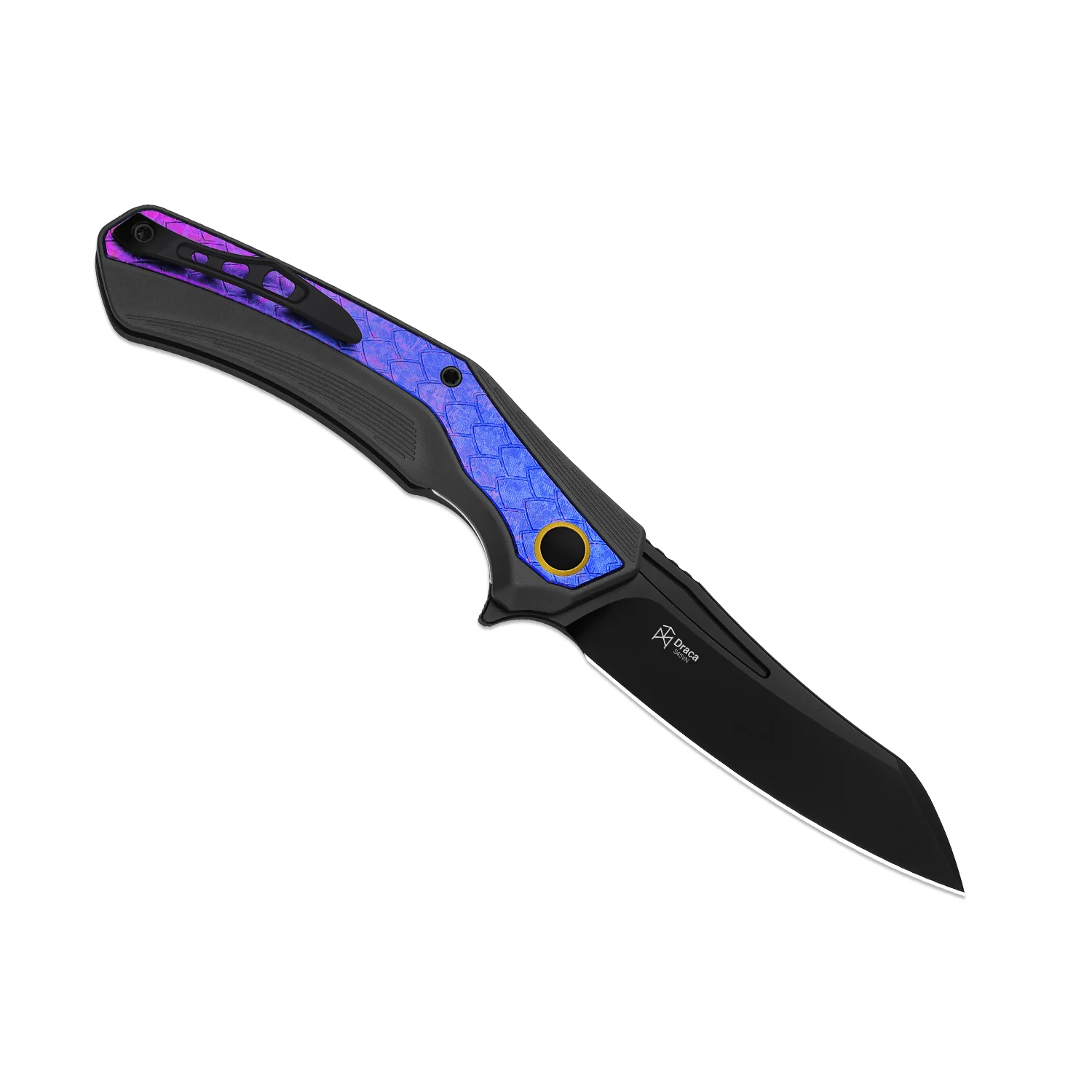 Draca | Flipper | S45VN | Aluminum & Crystallized Titanium | KizerB™ 4751A2 - Image 3