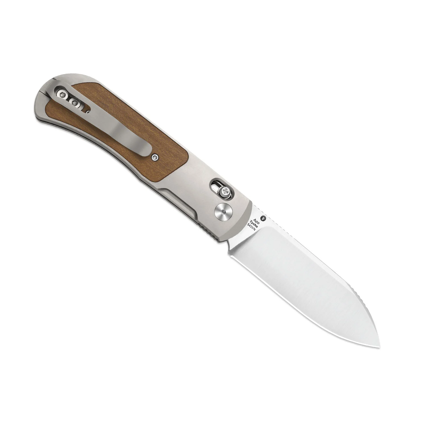 Tycho | S45VN | Titanium & Mkuruti Wood | KizerB™ 4761A1 - Image 4