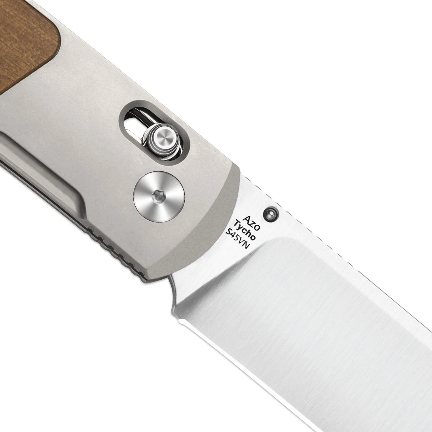 Tycho | S45VN | Titanium & Mkuruti Wood | KizerB™ 4761A1 - Image 9
