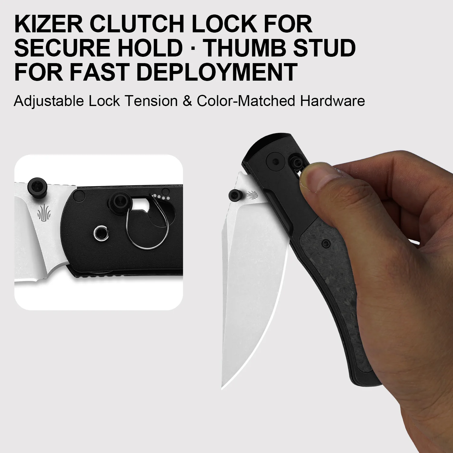 Tycho | M390 | Titanium & Carbon Fiber | KizerB™ 4761A4 - Image 13
