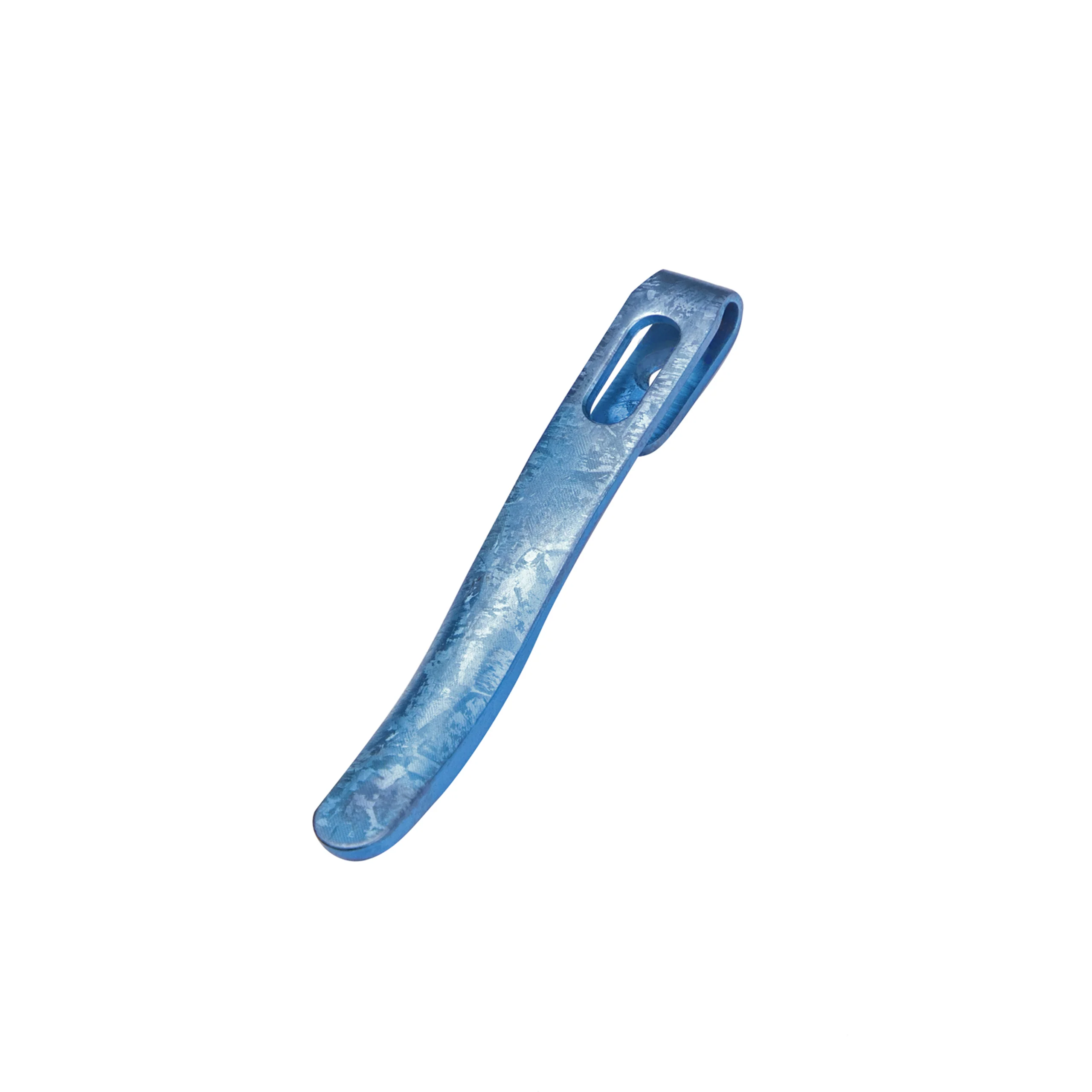 Kizer Titanium Oxidation Crystals Pocket Clip with Screws For Folding Knives KS501 (Blue) - Image 3