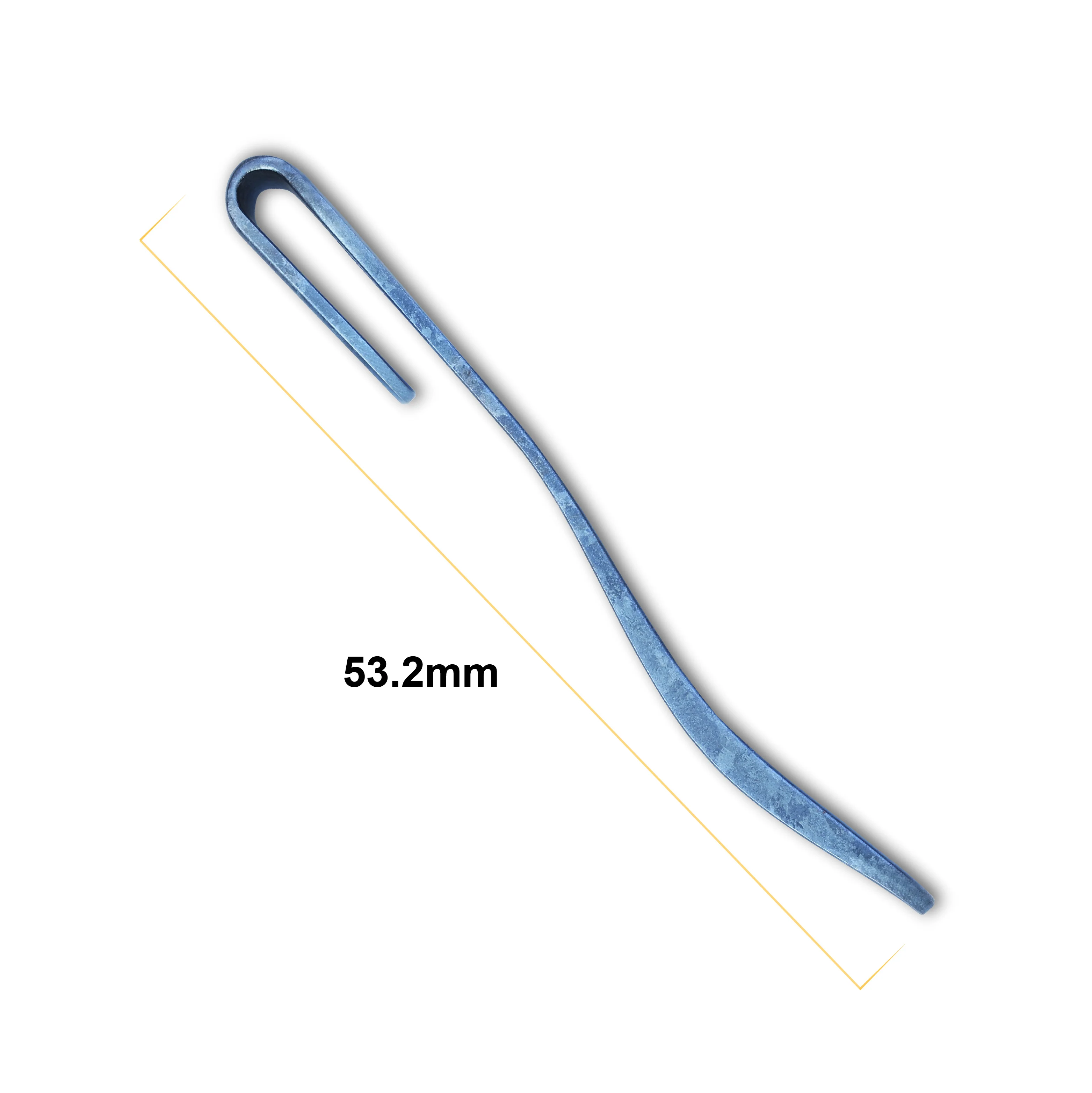 Kizer Titanium Oxidation Crystals Pocket Clip with Screws For Folding Knives KS501 (Blue) - Image 5