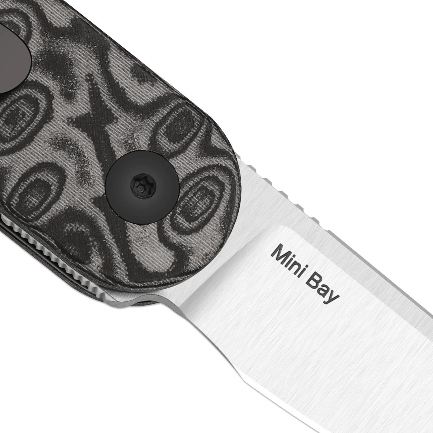 Mini Bay | 14C28N | Vortex Pattern Micarta | KizerV™ 2583A6 - Image 7