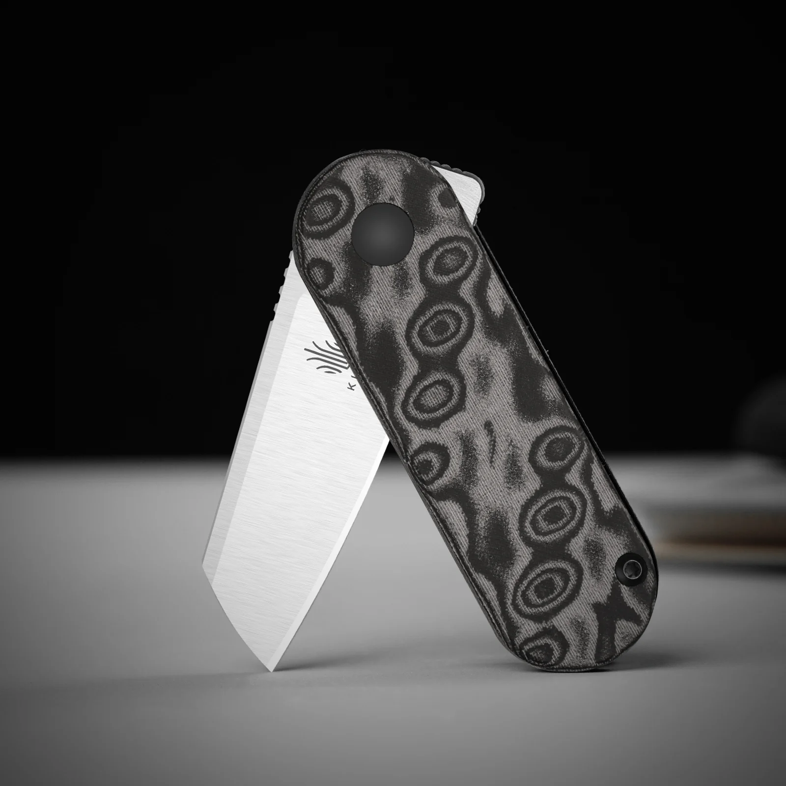 Mini Bay | 14C28N | Vortex Pattern Micarta | KizerV™ 2583A6 - Image 8