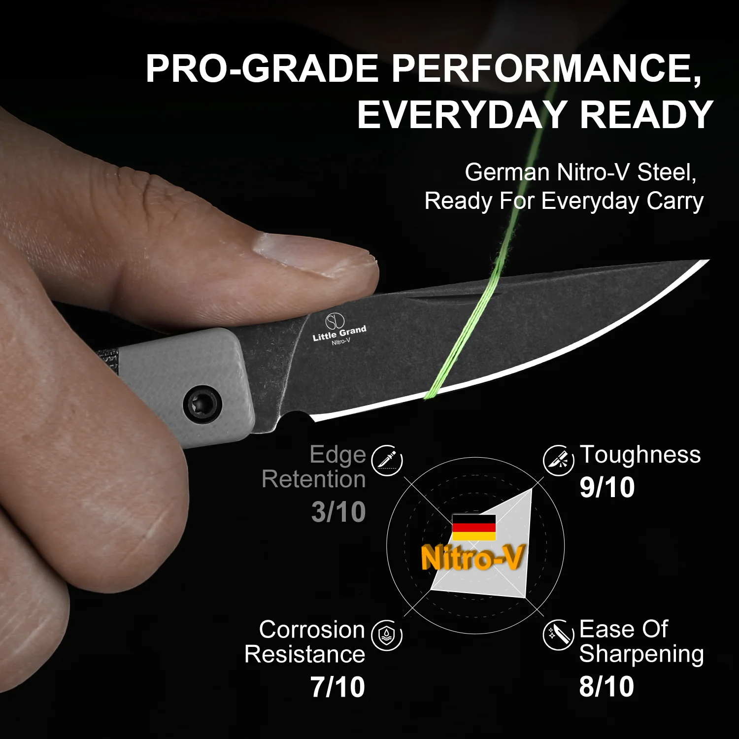 Little Grand | Nitro-V | G10 & Micarta | KizerV™ 2670A2 - Image 13