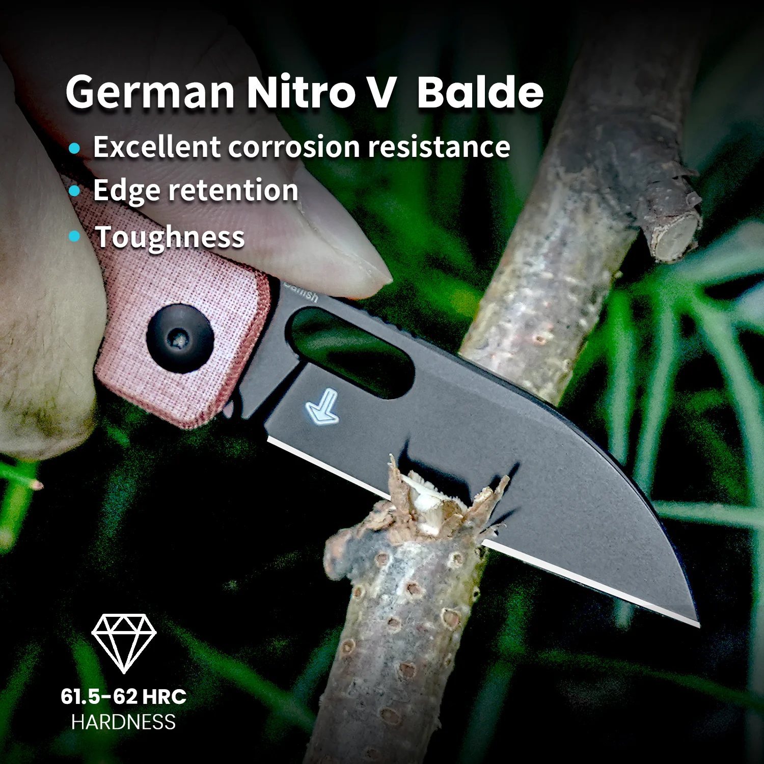 Banish | Nitro-V | Micarta | KizerV™ 2676A4 - Image 11