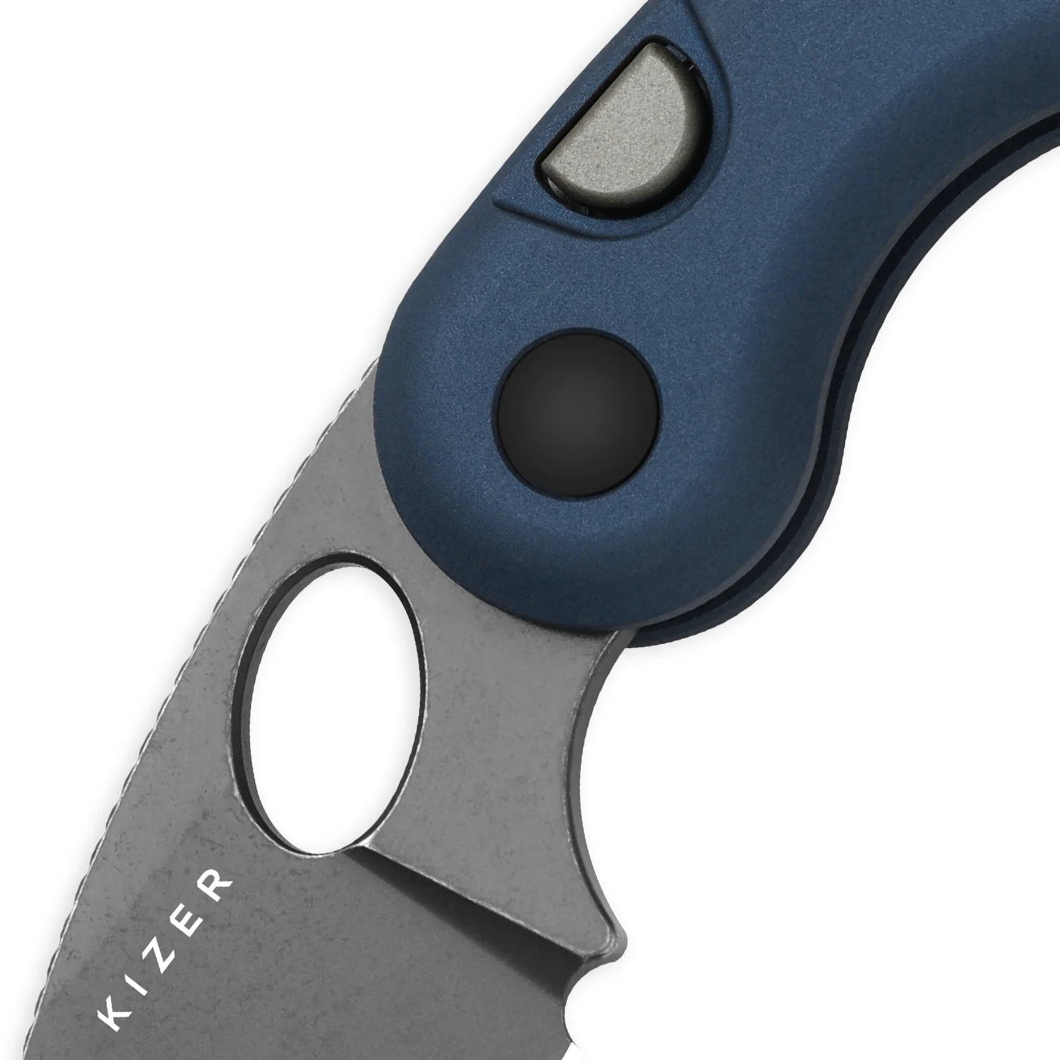 Microbe™ | Kizer Button Liner Lock™ | 14C28N | Aluminum | KizerV™ 2742A1 - Image 6