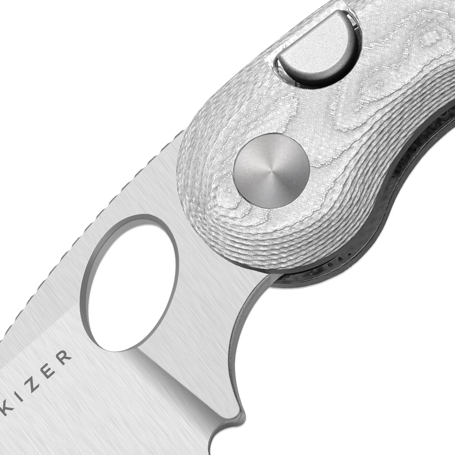 Microbe™ | 5Th Pocket Knife | Kizer Button Liner Lock™ | Aluminum Foil G10 Handle | KizerV™ 2742A11 - Image 6