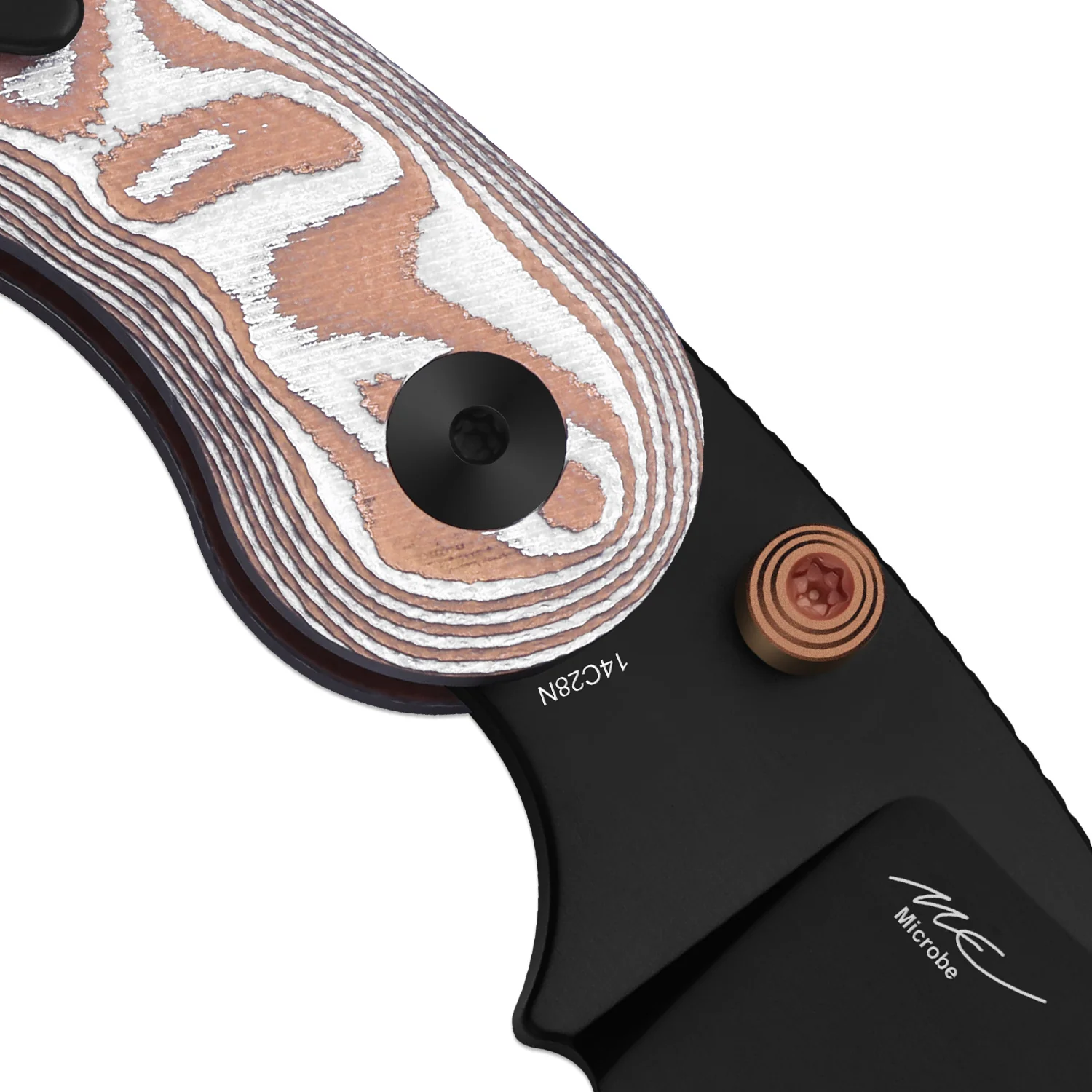 Microbe™ | 5Th Pocket Knife | Kizer Button Liner Lock™ | Copper Foil G10 Handle | KizerV™ 2742A12 - Image 7