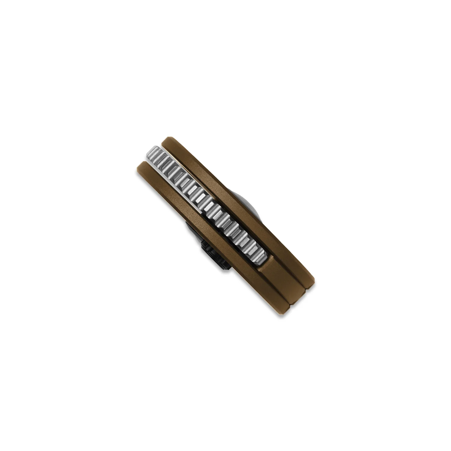 Snail-Trail | 5th Pocket Coin Knife | Detent Slip Joint | AEB-L | Matte Brass-Tone Aluminum Handle | Flat Grind | KizerV™ 2757A1 - Image 4