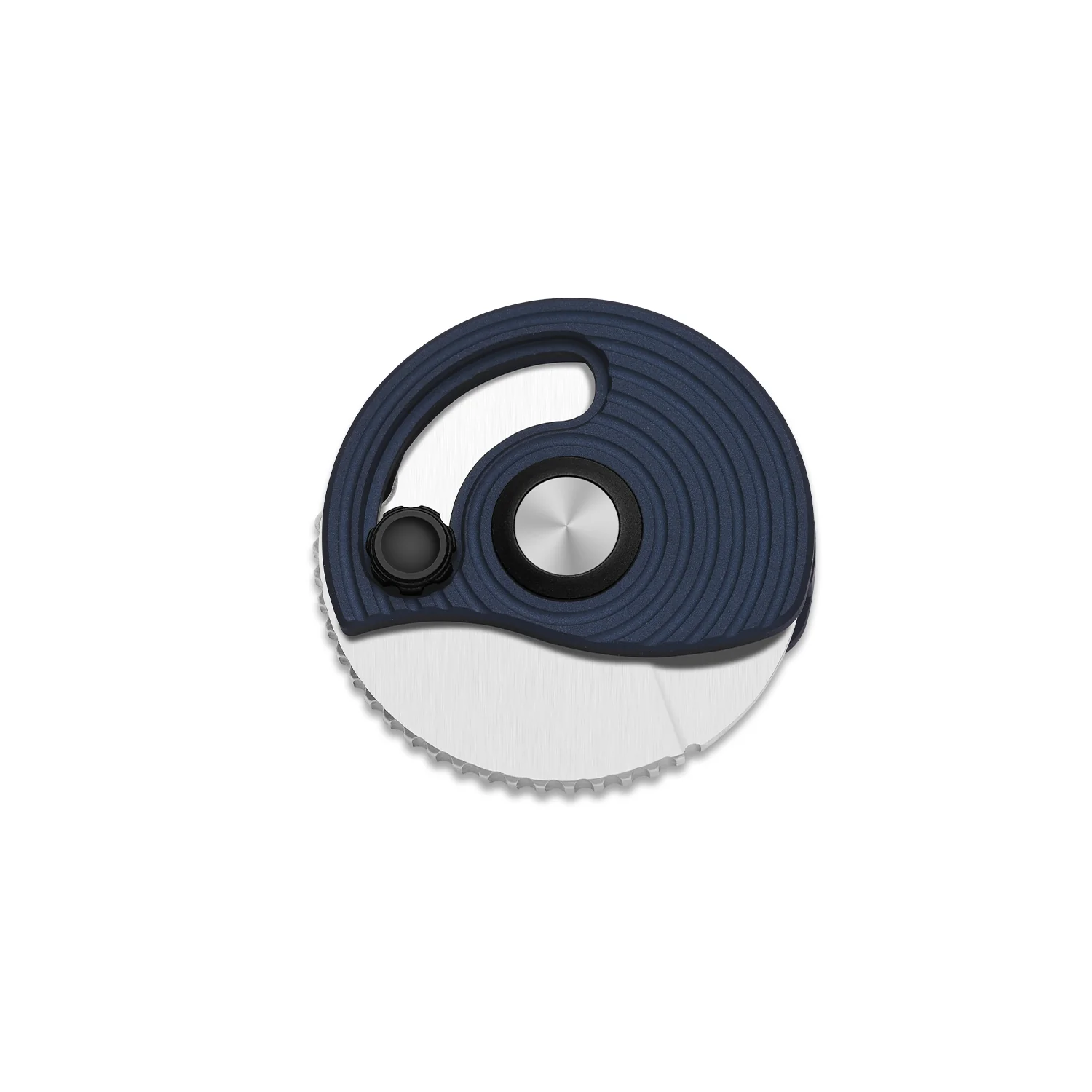 Snail-Trail | 5th Pocket Coin Knife | Detent Slip Joint | AEB-L | Matte Navy Blue Aluminum Handle | Flat Grind | KizerV™ 2757A2 - Image 5