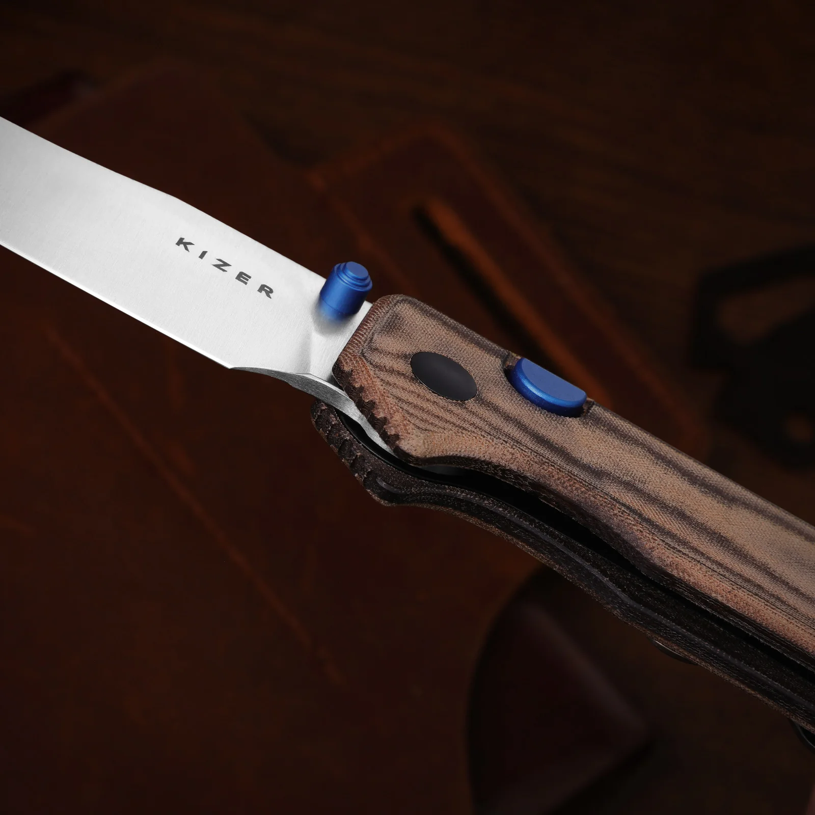 Nice Guy | Clip Point | AEB-L + Satin | Norplex UltreX™ Micarta | KizerV™ 3011BCA1 - Image 13