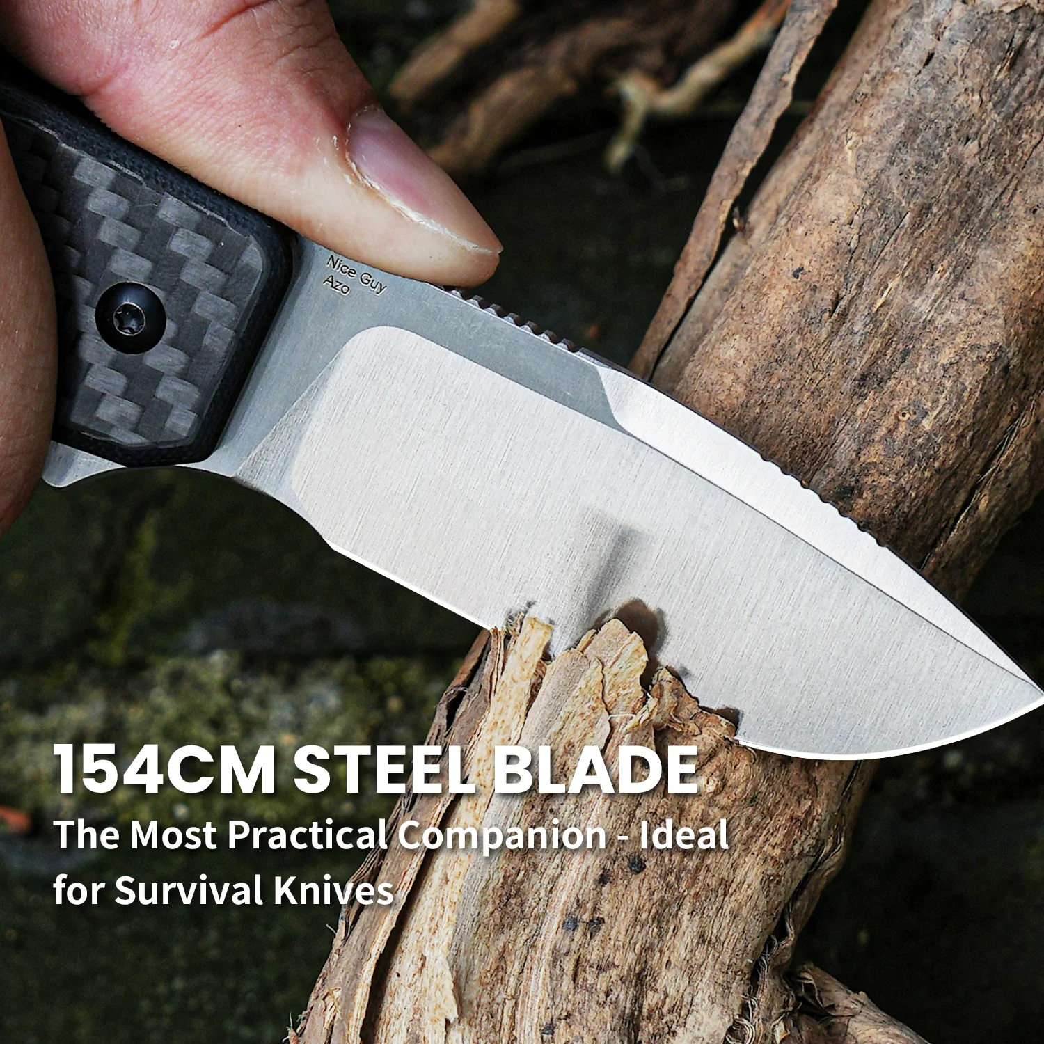 Nice Guy | 154CM | G10 Carbon Fiber | KizerV™ 3011C1 - Image 8