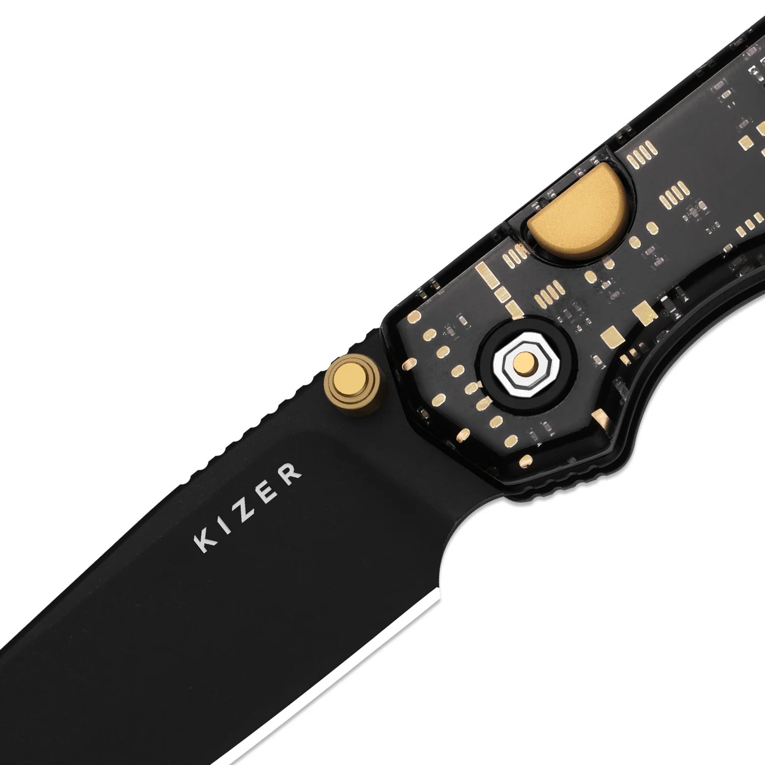 Begleiter 2.9 | Kizer Button Liner Lock™ | BD1N | Resin & PCB | Satin Finish | KizerV™ 3458.2BDA3 - Image 6