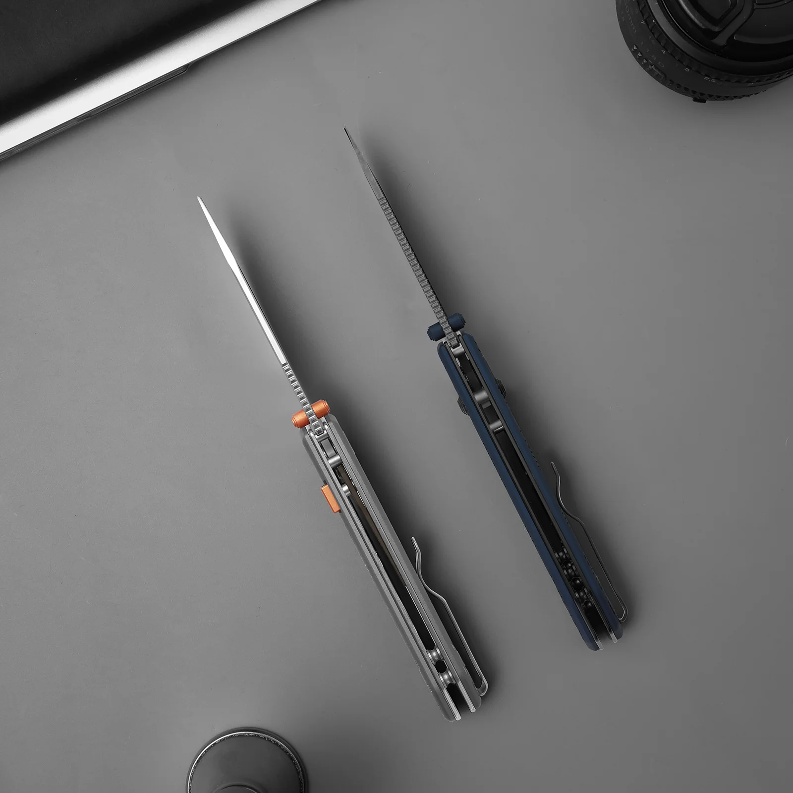 Begleiter 2.9 | Kizer Button Liner Lock™ | Gray Aluminum | S35VN | KizerB™ 3458.2BDA1 - Image 12