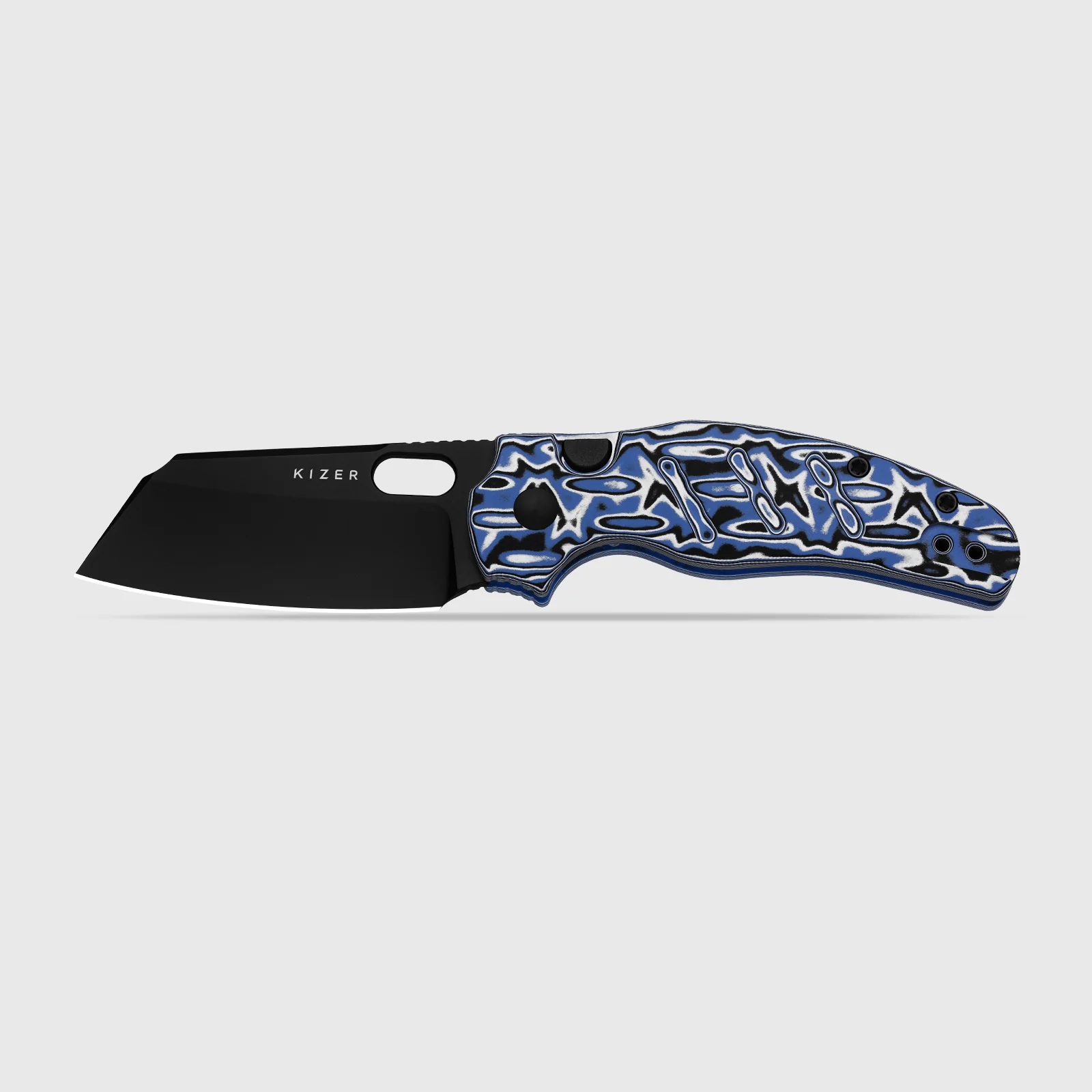 Sheepdog® C01C 2.9 BS | Kizer Button Liner Lock™ | Nitro-V | Vortex Pattern Micarta | PVD Coating | KizerV™ 3488.29BSA1