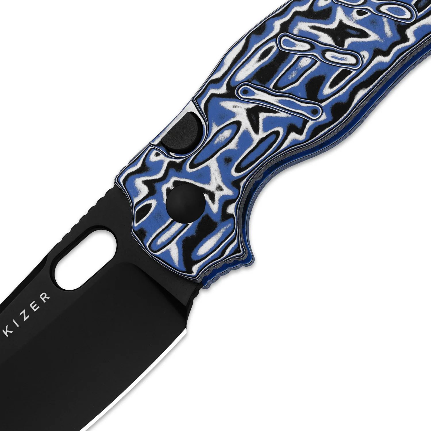 Sheepdog® C01C 2.9 BS | Kizer Button Liner Lock™ | Nitro-V | Vortex Pattern Micarta | PVD Coating | KizerV™ 3488.29BSA1 - Image 4
